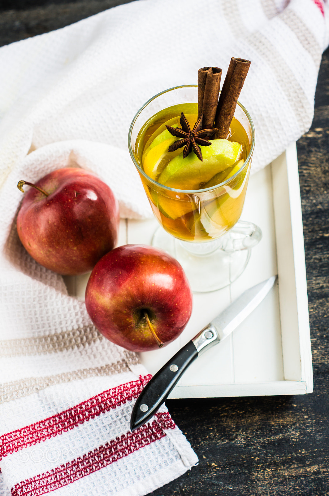 Sony SLT-A55 (SLT-A55V) sample photo. Apple cider with cinnamon sticks photography