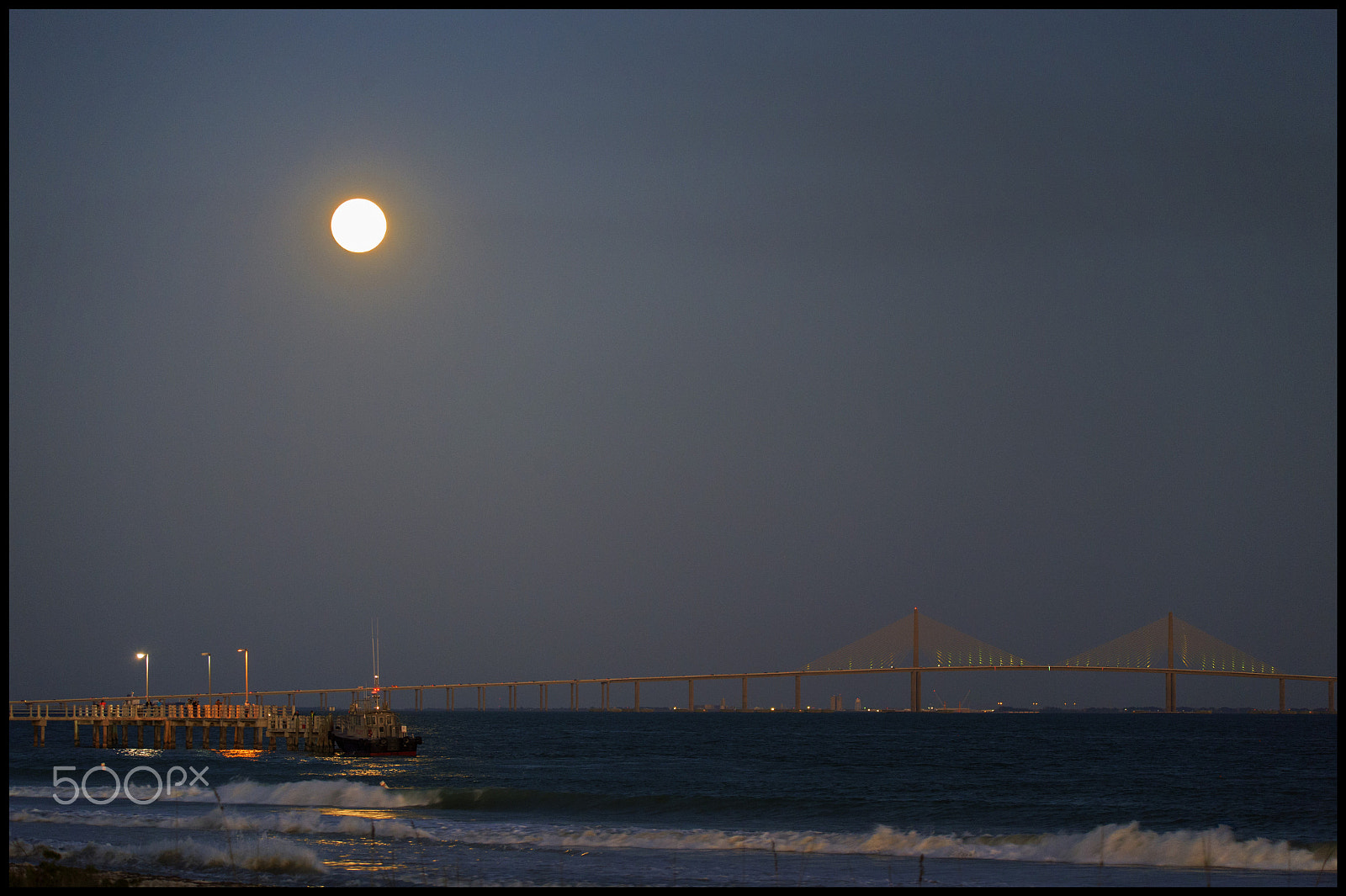 Sigma 150-600mm F5-6.3 DG OS HSM | C sample photo. Ft desoto moonrise photography