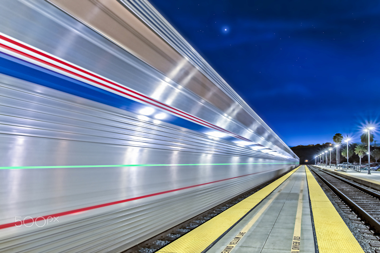 Nikon D610 + Nikon AF-S Nikkor 20mm F1.8G ED sample photo. Night train photography