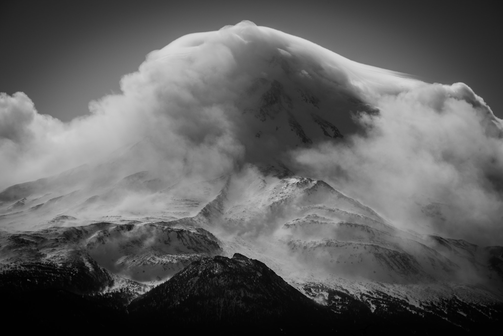 Nikon D810A sample photo. Mt. shasta in winter photography