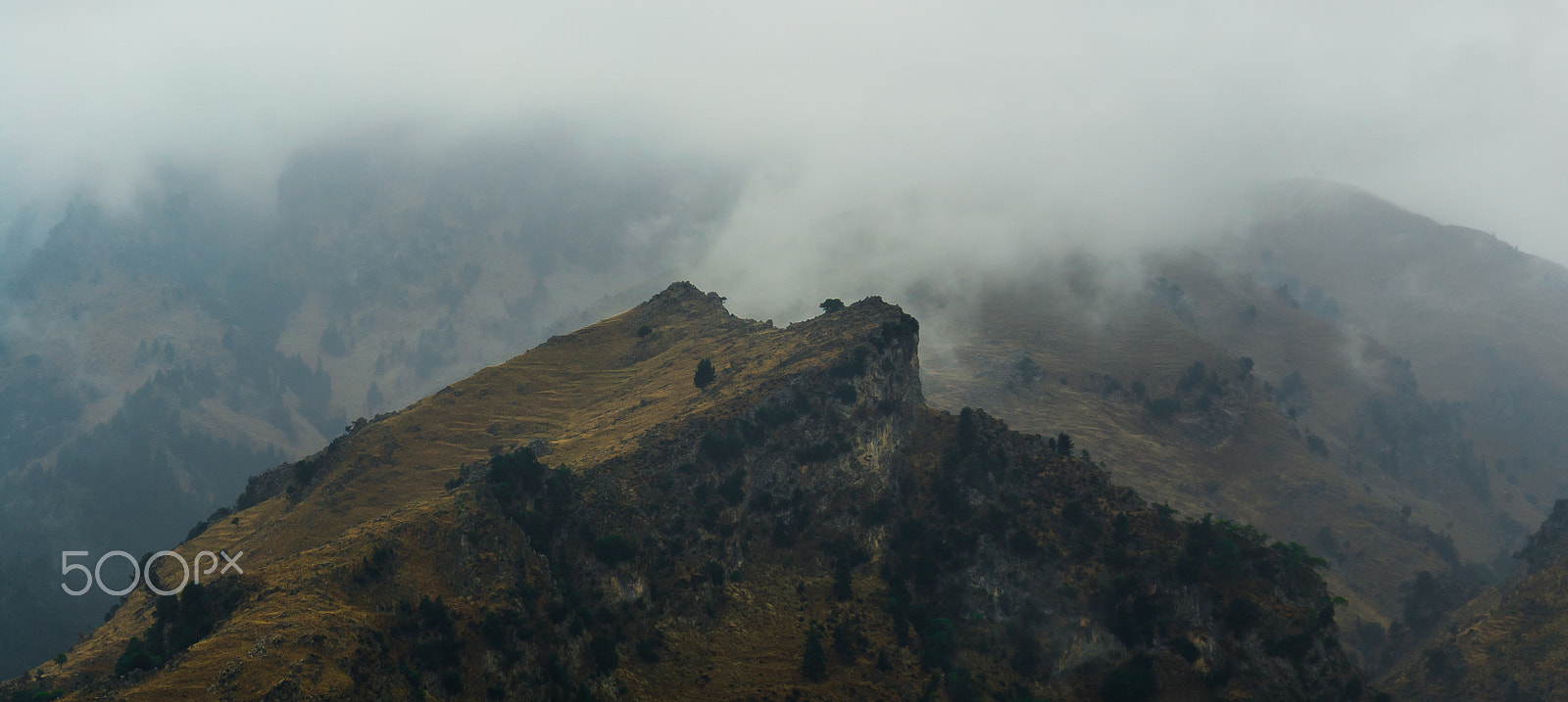 Sony a7S sample photo. Foggy mountain photography