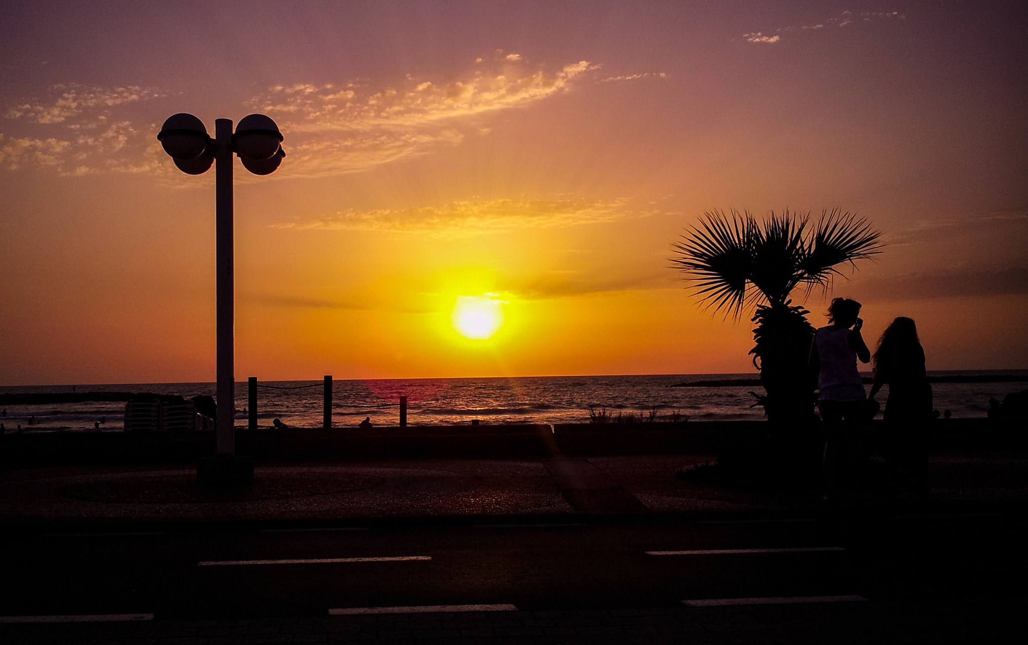 Samsung Galaxy Note sample photo. Sunset in tel aviv photography