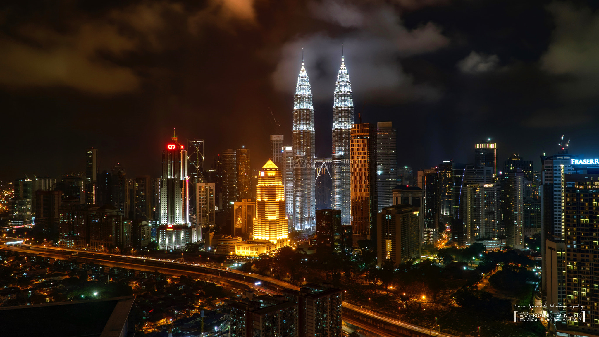 Sony E PZ 18-105mm F4 G OSS sample photo. Kuala lumpur night skyline photography