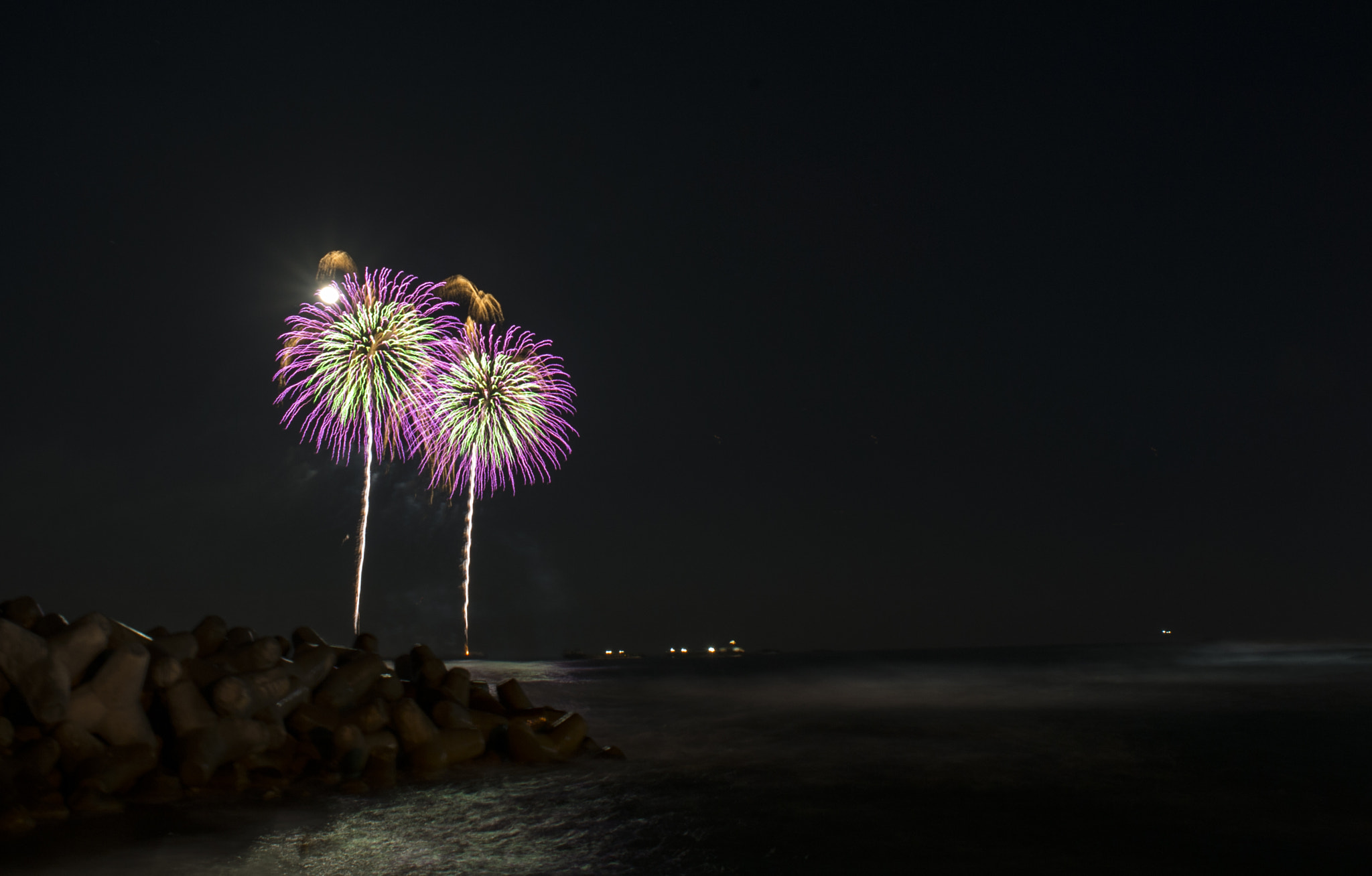 Nikon D4 + Nikon AF Nikkor 24mm F2.8D sample photo. World fireworks festival photography