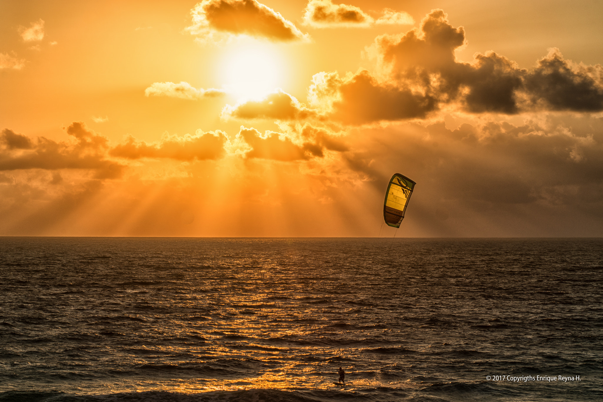 Sony 75-300mm F4.5-5.6 sample photo. Wakeboarder with parachute photography