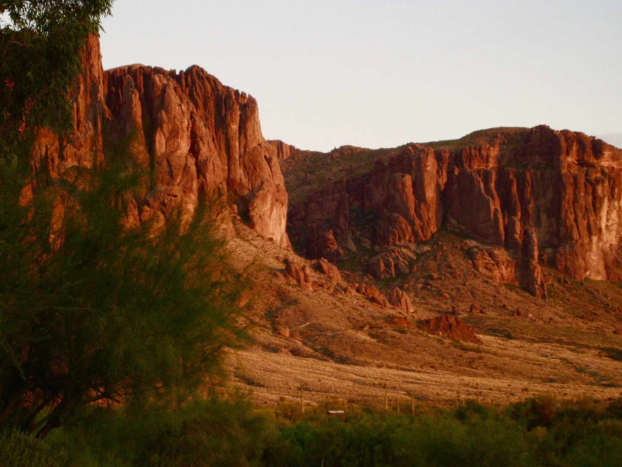 Canon POWERSHOT SD870 IS sample photo. Evening, superstition mountains, pinal county, arizona 2008 photography