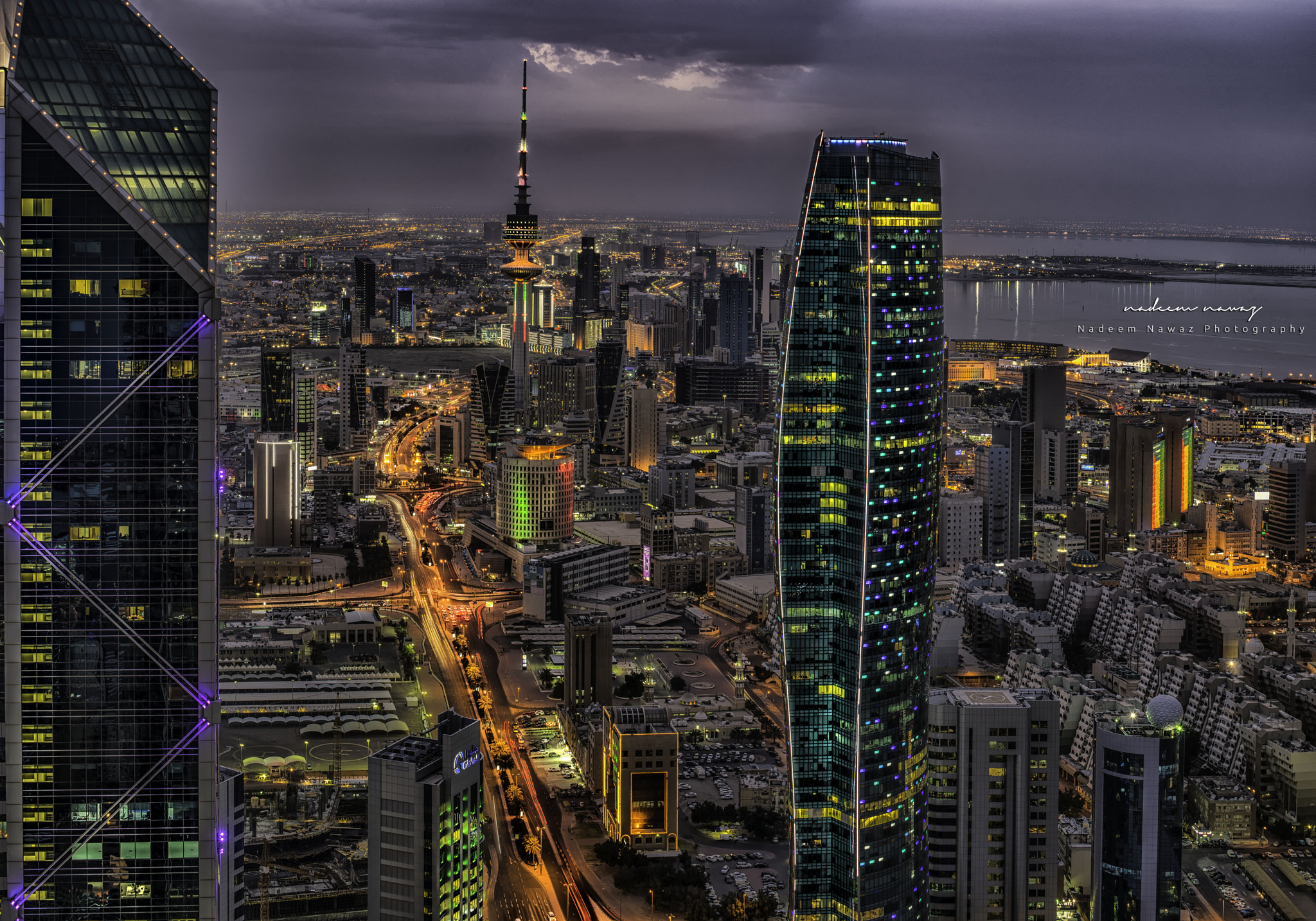 Nikon D810 + Tamron SP 70-300mm F4-5.6 Di VC USD sample photo. Another kuwait city arial view photography