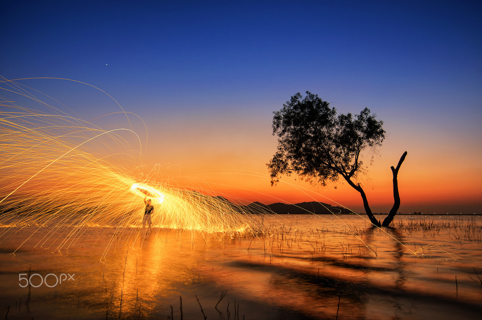 Pentax K-3 II sample photo. Steel wool photography