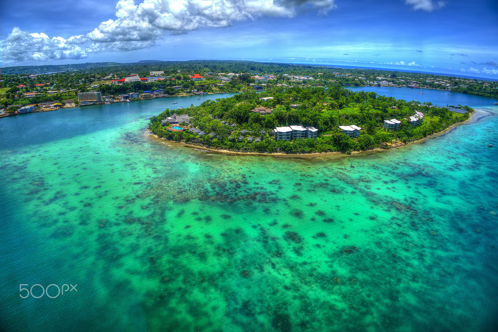 Sony FE 28mm F2 sample photo. Port vila bay- vila,vanuatu photography