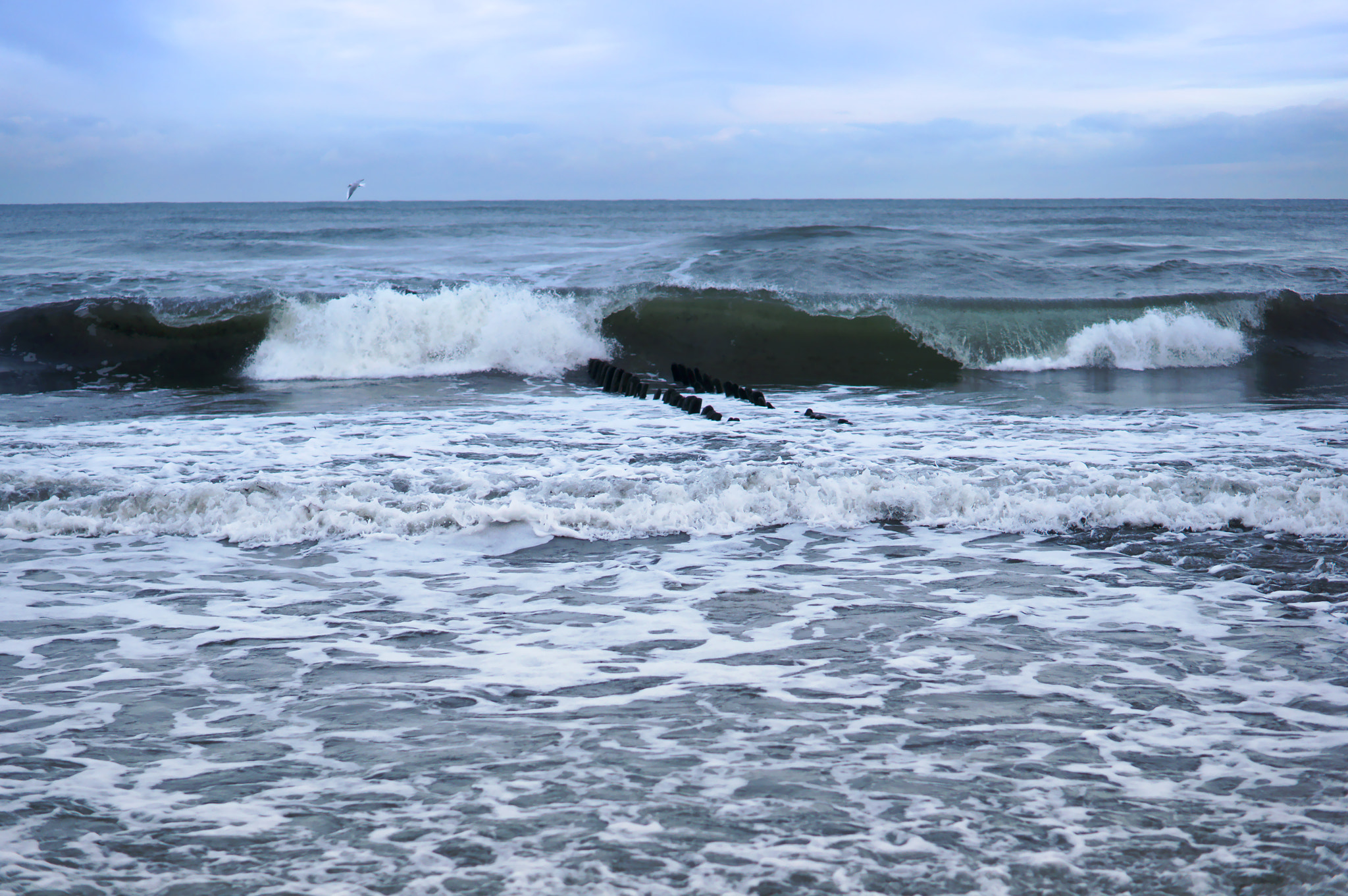 Sony Alpha NEX-3N + E 50mm F1.8 OSS sample photo. Sea, waves, wind photography