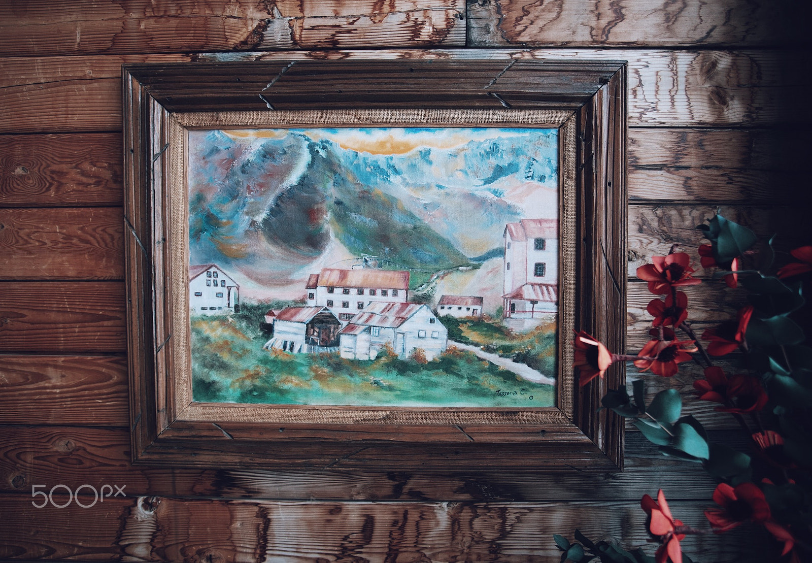 17-40mm F4 G SSM sample photo. Painting @ hatcher pass lodge, alaska photography