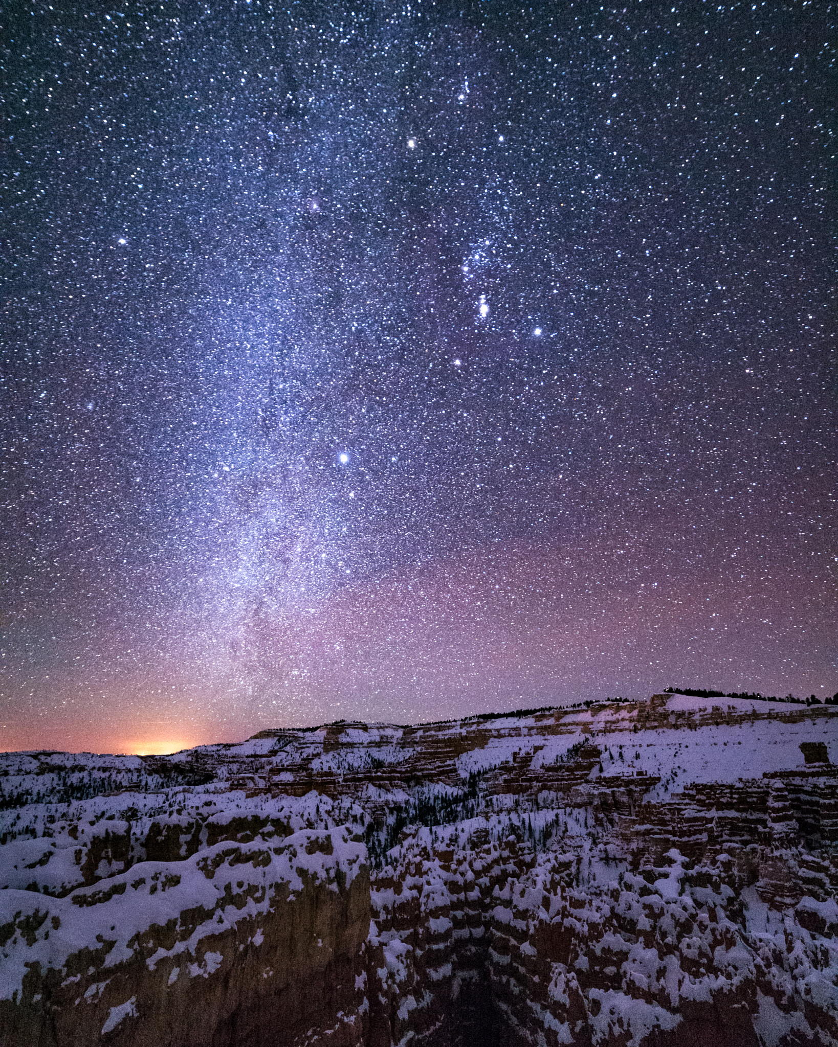 Nikon Df sample photo. Orion over bryce photography