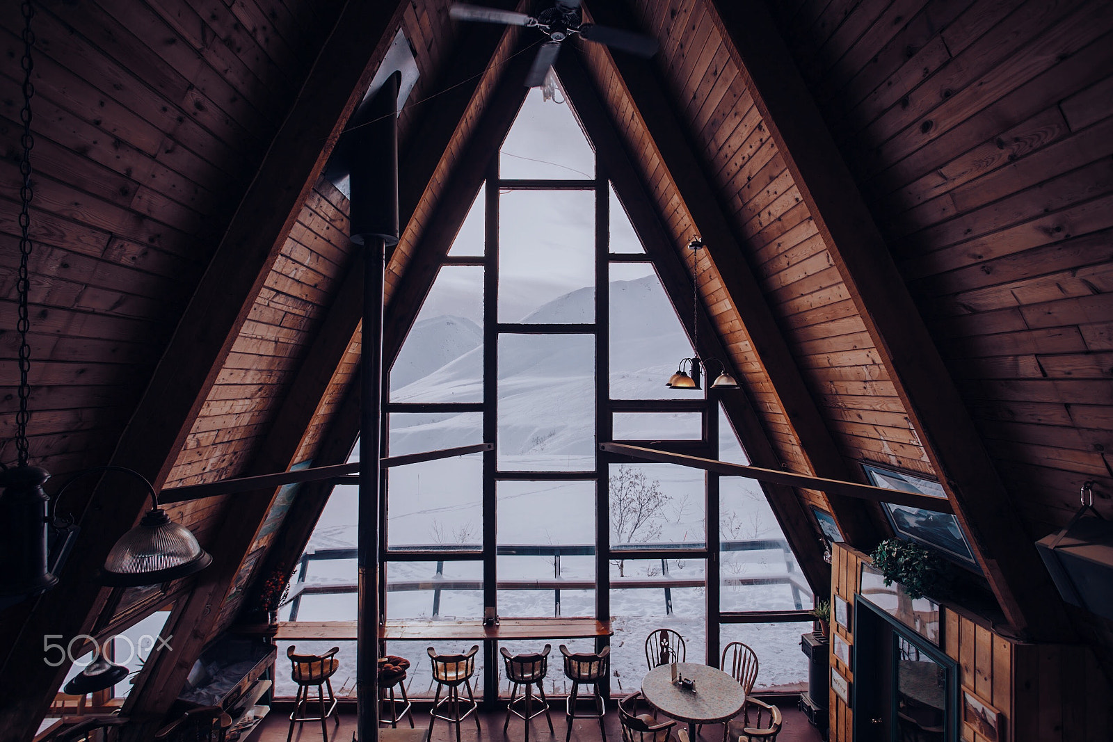 17-40mm F4 G SSM sample photo. View from upstairs, hatcher pass lodge, alaska photography