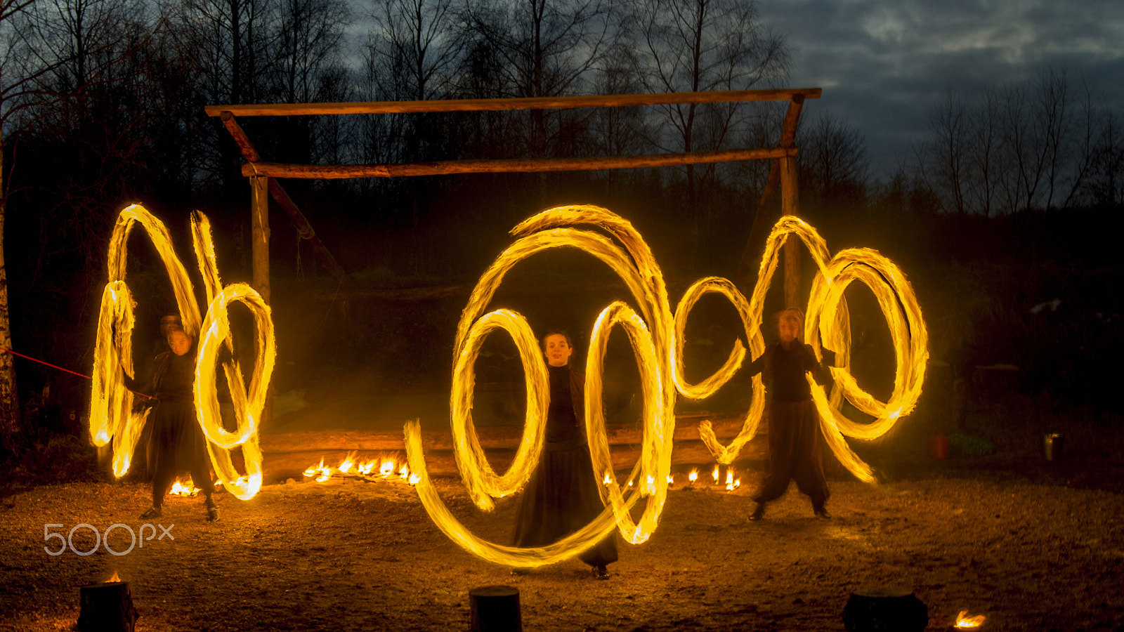 Sony SLT-A65 (SLT-A65V) sample photo. Fire show photography