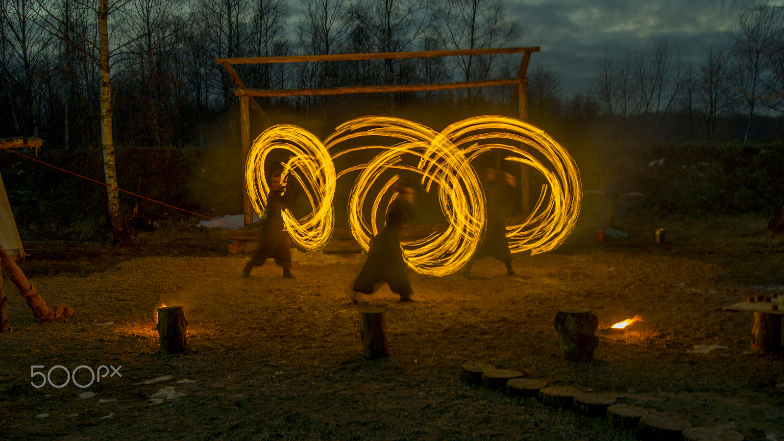 Sony SLT-A65 (SLT-A65V) + Sony DT 18-55mm F3.5-5.6 SAM sample photo. Fire show photography
