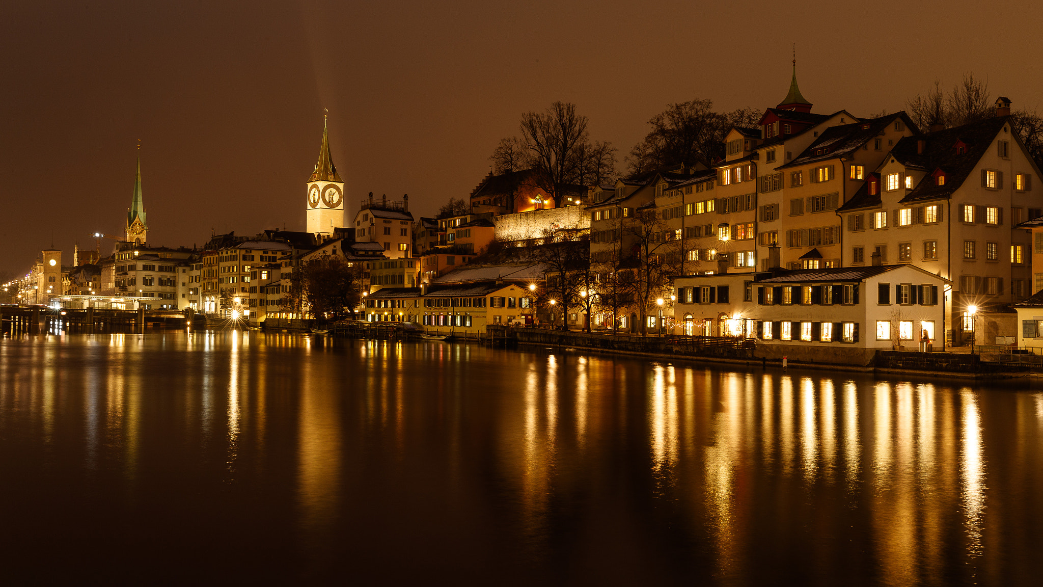 Canon EF 24-70mm F2.8L II USM sample photo. Zurich at night photography