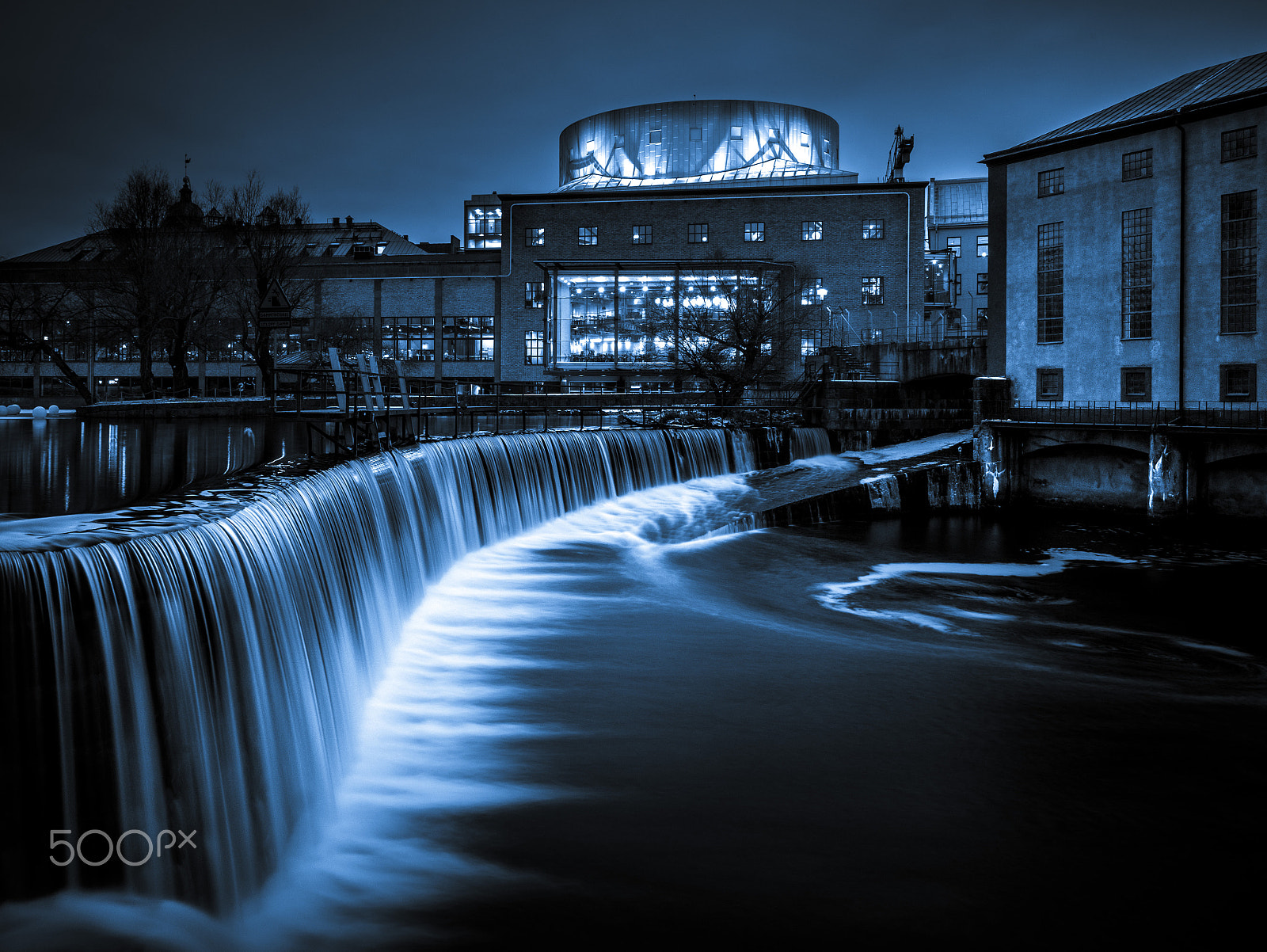 Sony a7 II sample photo. The blue waterfall photography