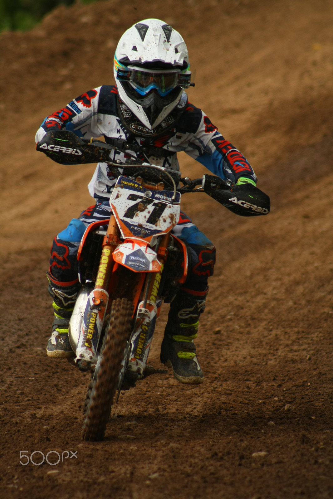 EF75-300mm f/4-5.6 sample photo. Kleiner motocrosser photography