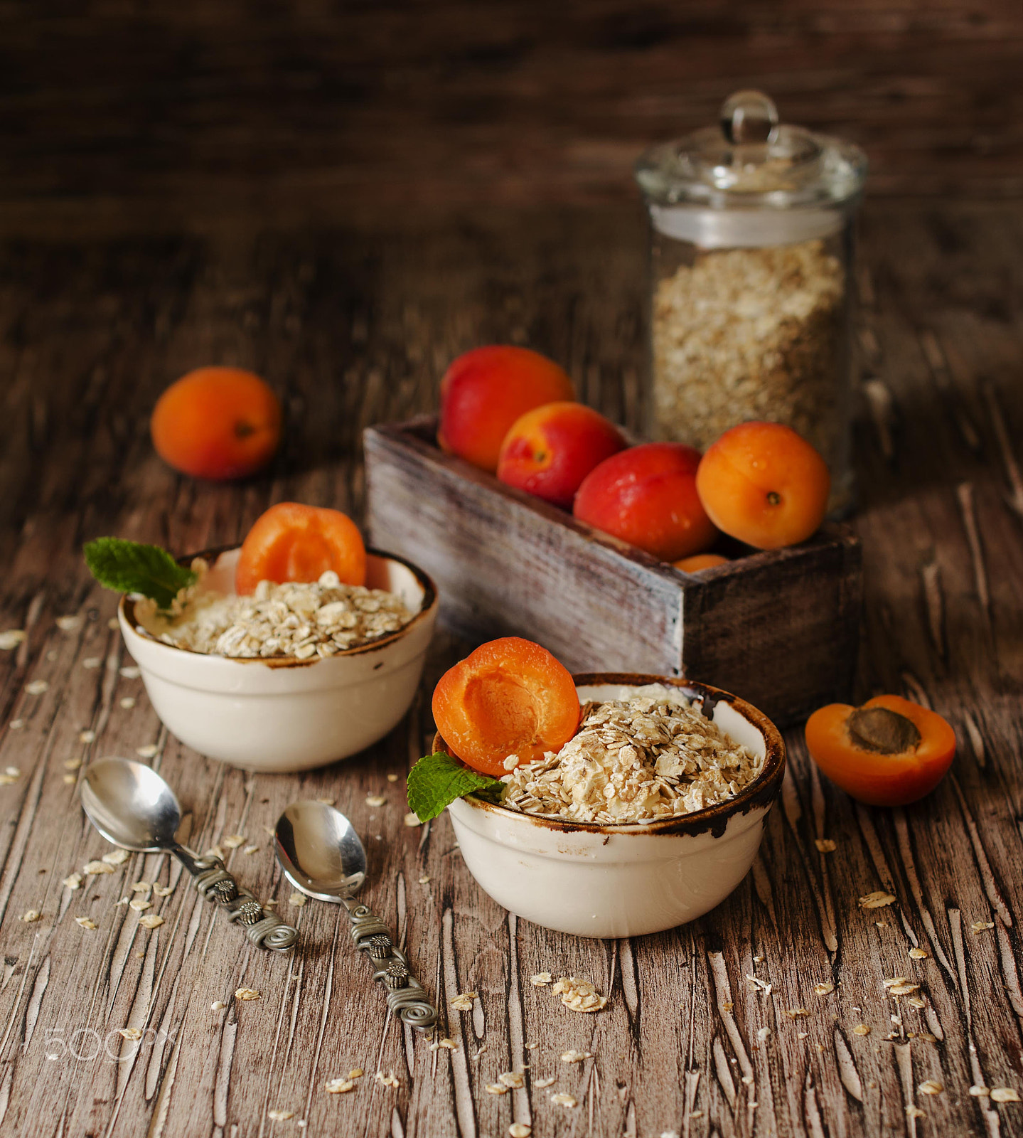 Nikon D7000 + Nikon AF-S DX Micro Nikkor 40mm F2.8 sample photo. Healthy breakfast of muesli and apricot, selective focus photography