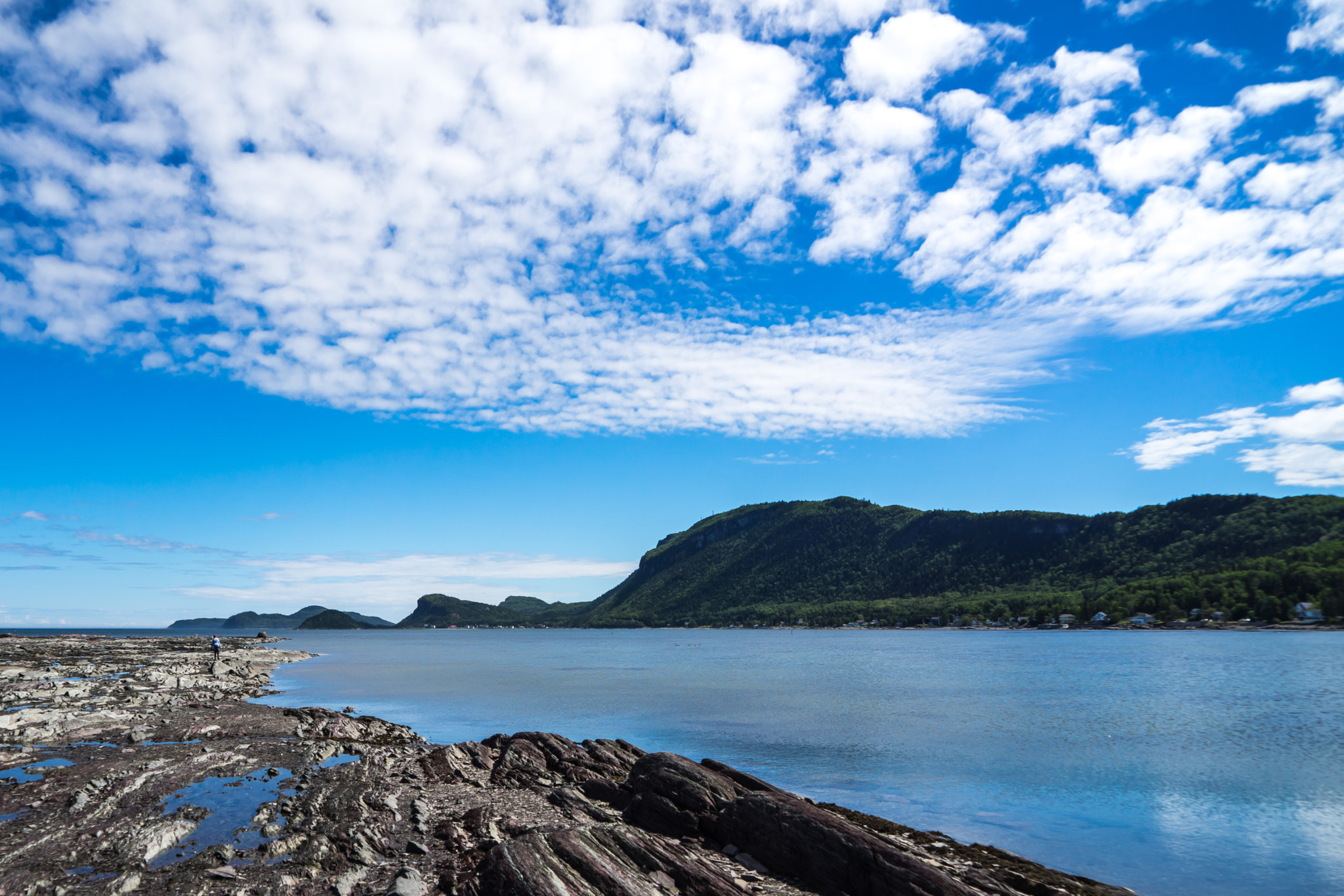 Sony a7R + Sony FE 24-240mm F3.5-6.3 OSS sample photo. Clouds and rocks photography