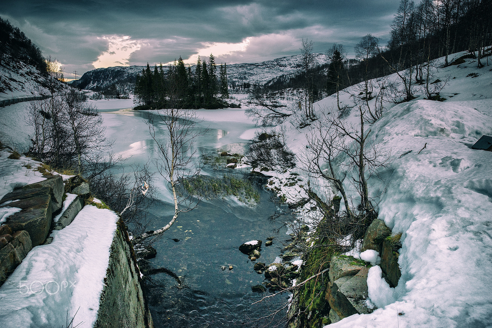 Sony a99 II sample photo. Winter night photography