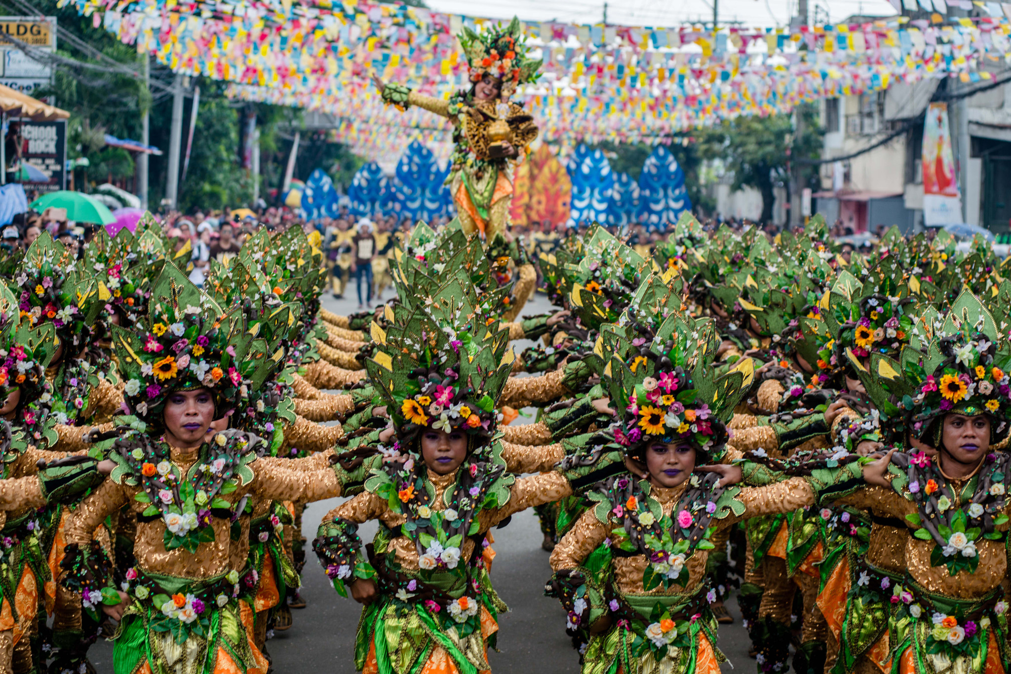 Nikon D800 sample photo. Street dancers at the sinulog festival in cebu, philippines photography