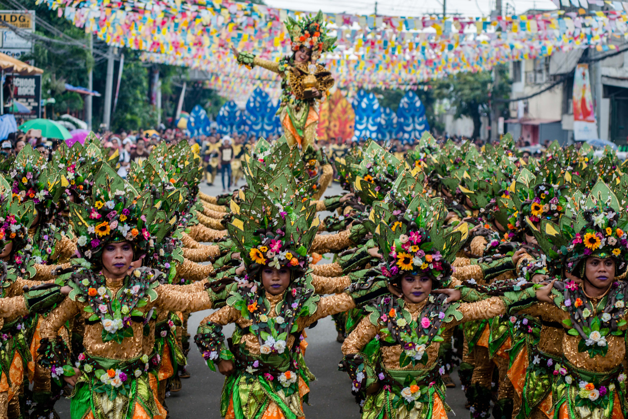 Nikon AF-Nikkor 80-200mm F2.8D ED sample photo. Street dancers at the sinulog festival in cebu, philippines photography