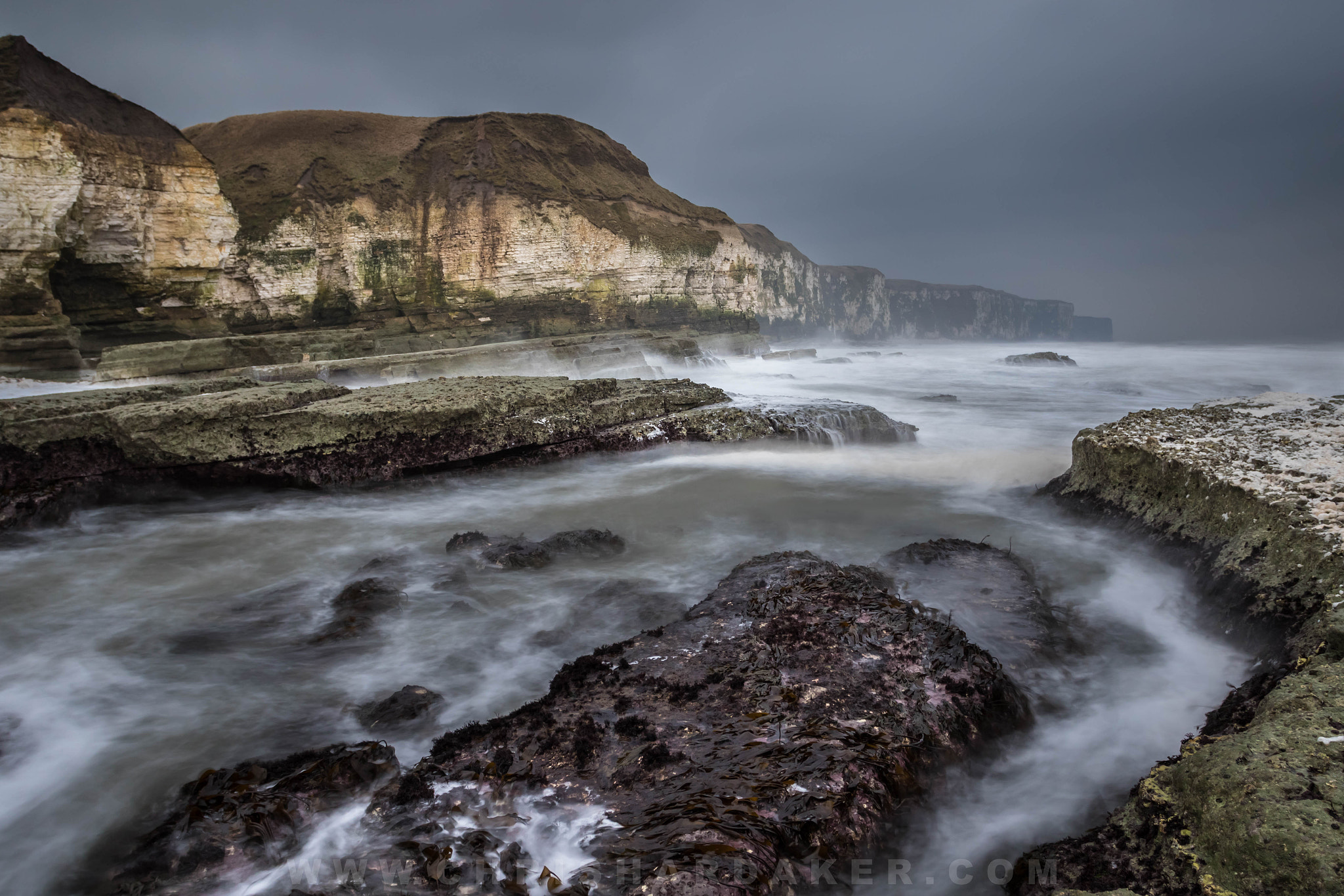 Canon EF 17-40mm F4L USM sample photo. Thornwick bay, east coast, uk photography