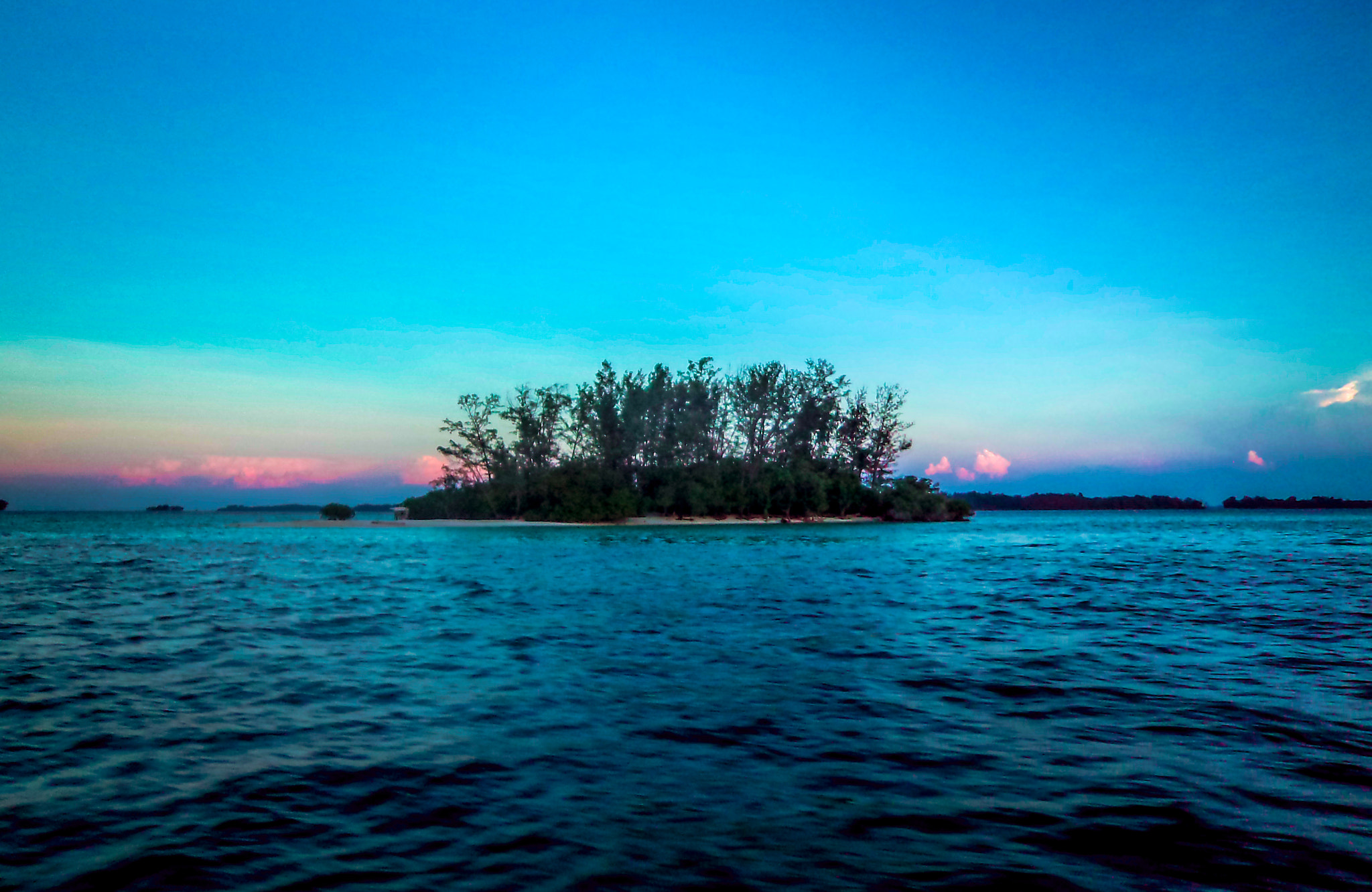 Sony DSC-W520 sample photo. An island in blue photography