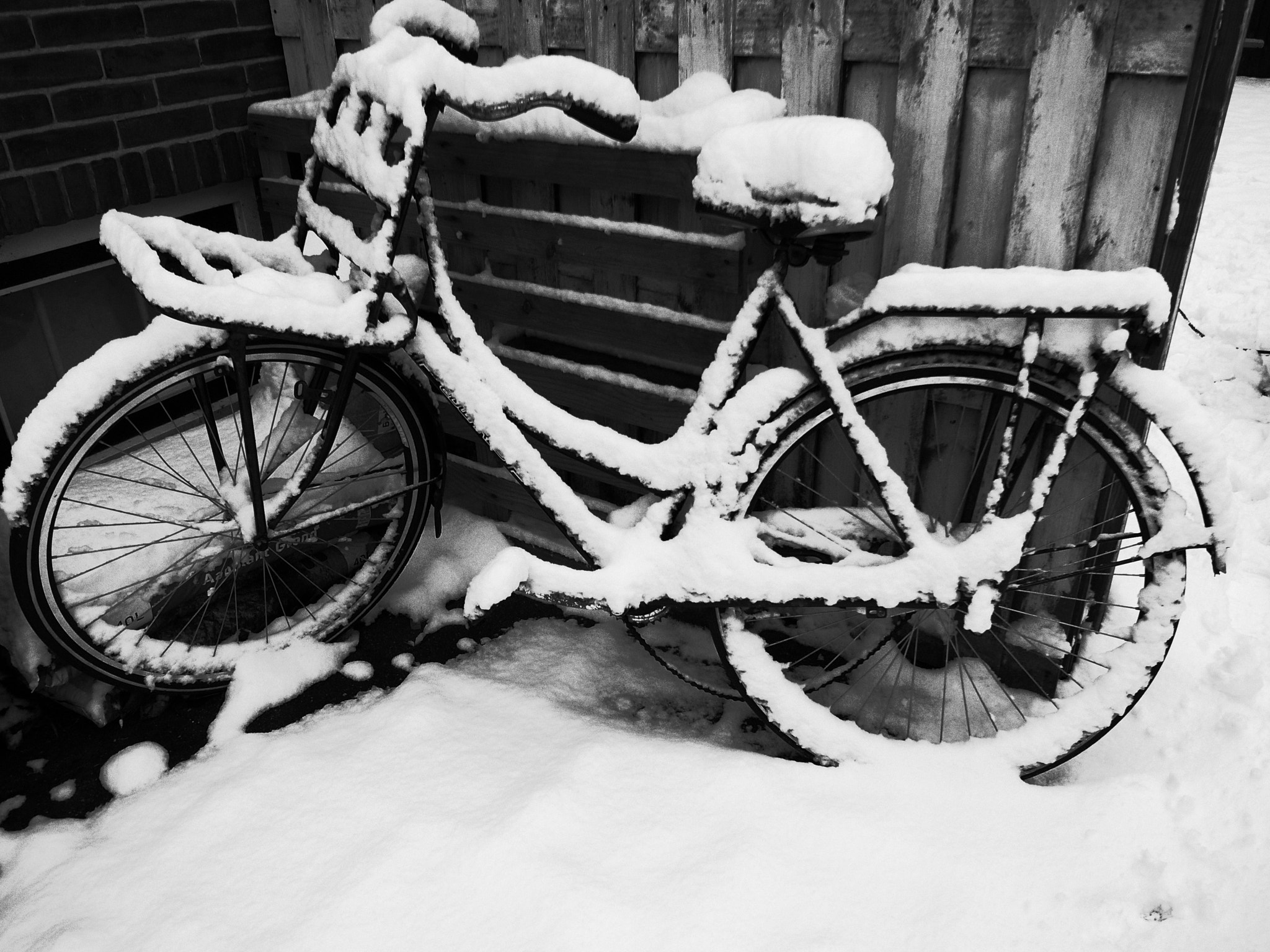 Ricoh GR DIGITAL 3 sample photo. Winter bike photography