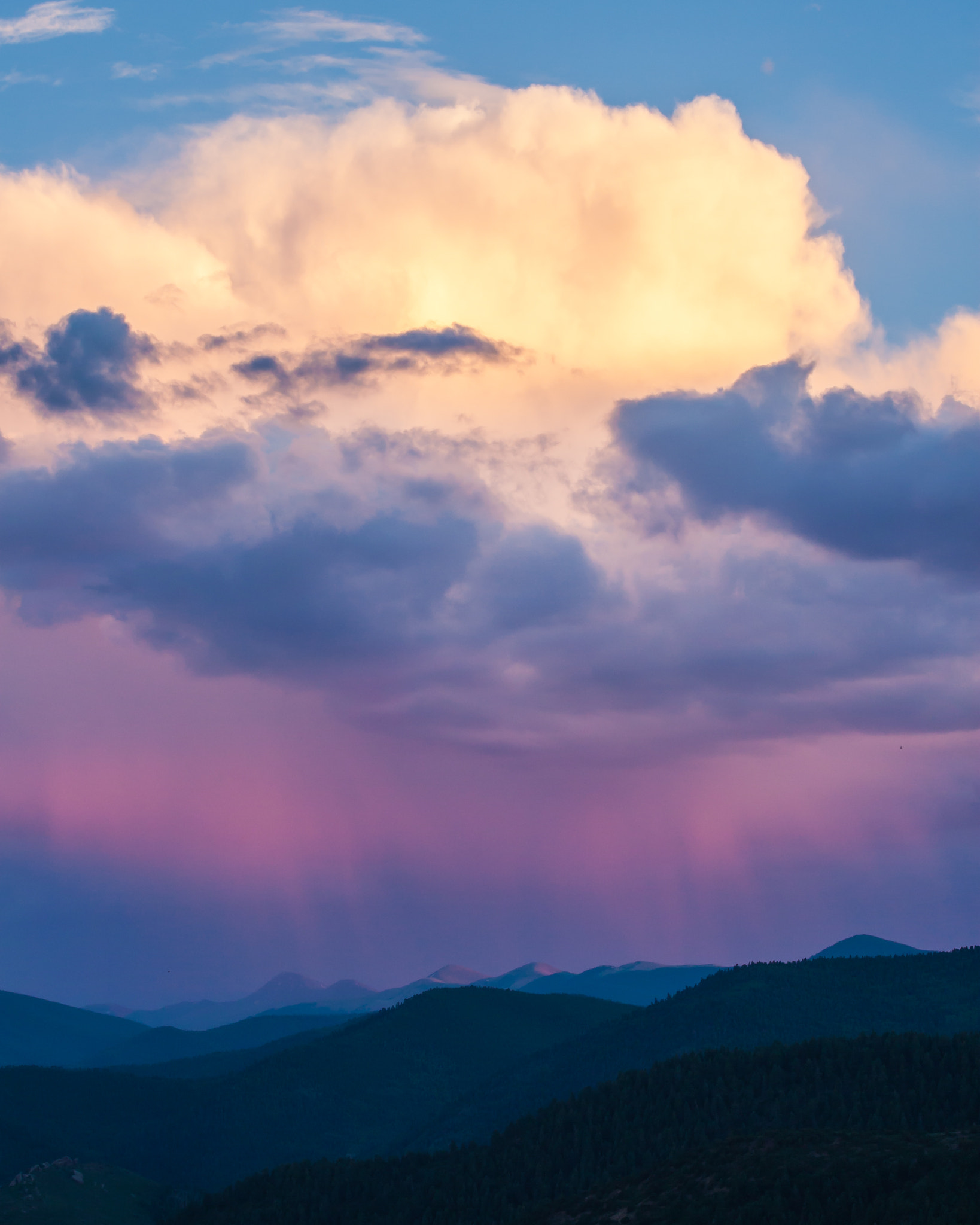 Canon EOS 30D + Canon EF 70-200mm F4L USM sample photo. Sangre de cristo sunset photography