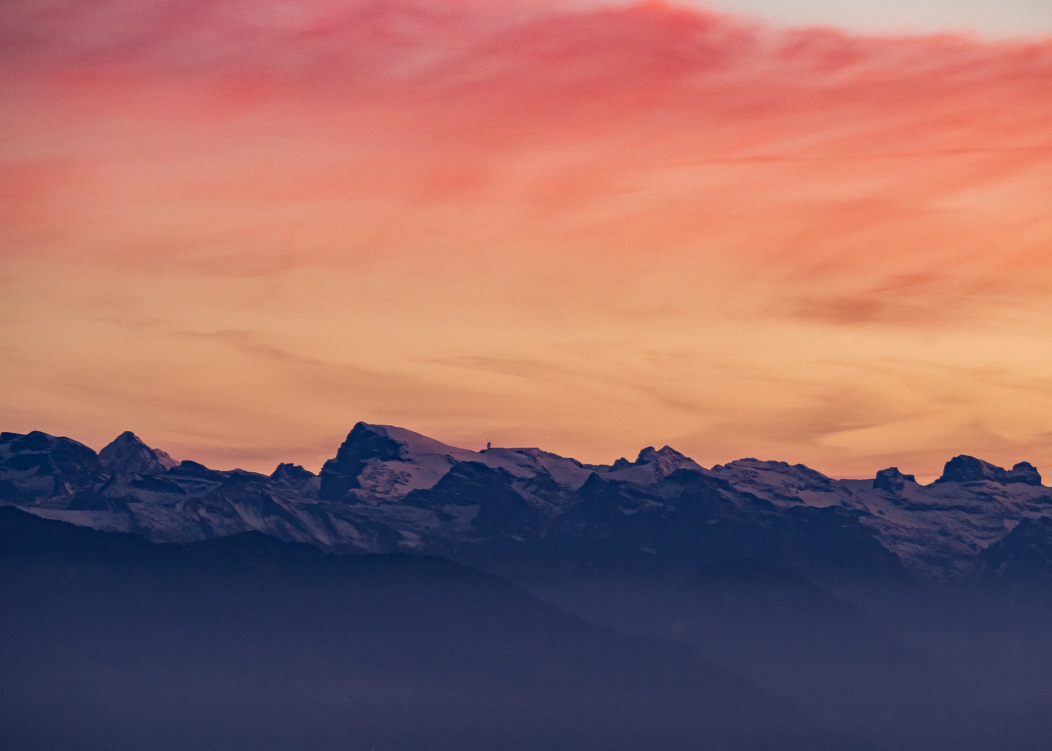 Olympus OM-D E-M10 sample photo. Titlis, view from Üetliberg photography