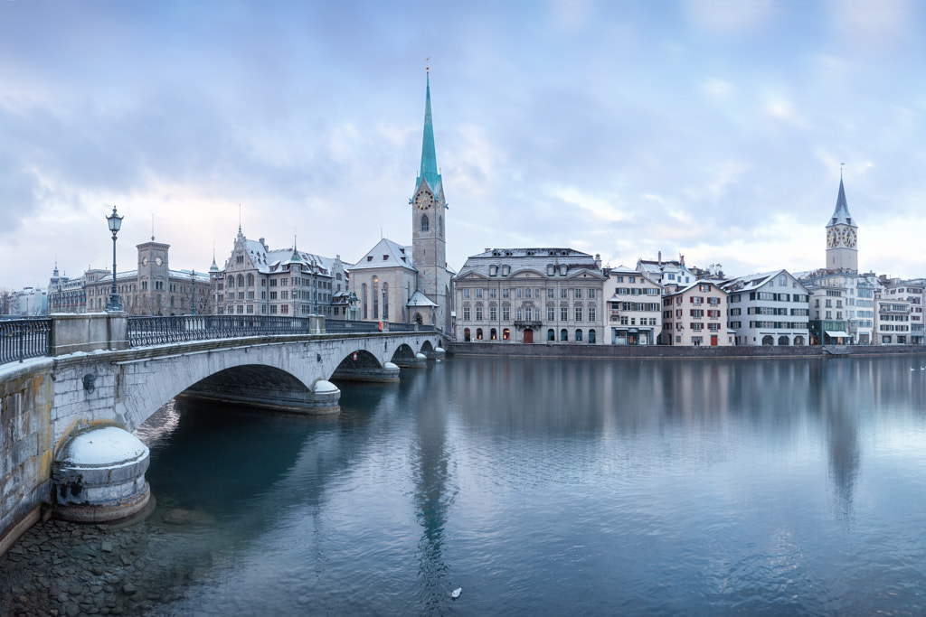 Old Zurich town, view on river by Lena Serditova on 500px.com