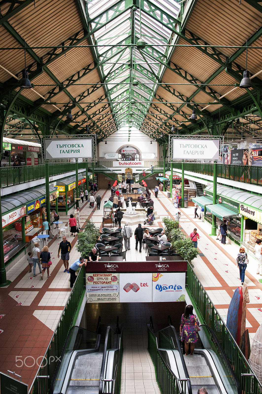 Nikon D300 sample photo. Market interior gallery of the city of sofia. photography
