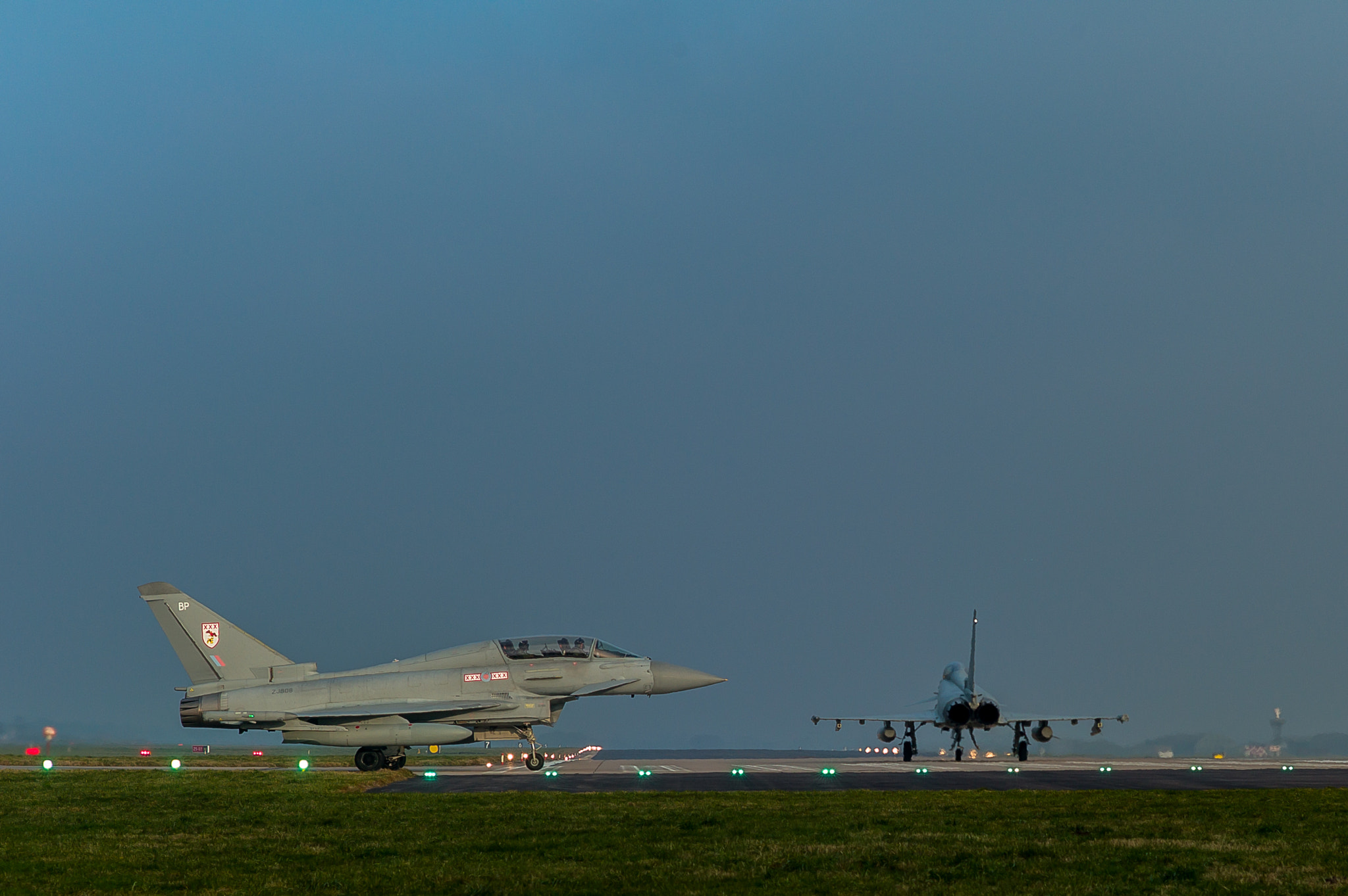 Leica M9 + Leica Summarit-M 75mm F2.5 sample photo. Raf typhoon landing  at the royal air force coningsby. photo: jaimanuel freire photography