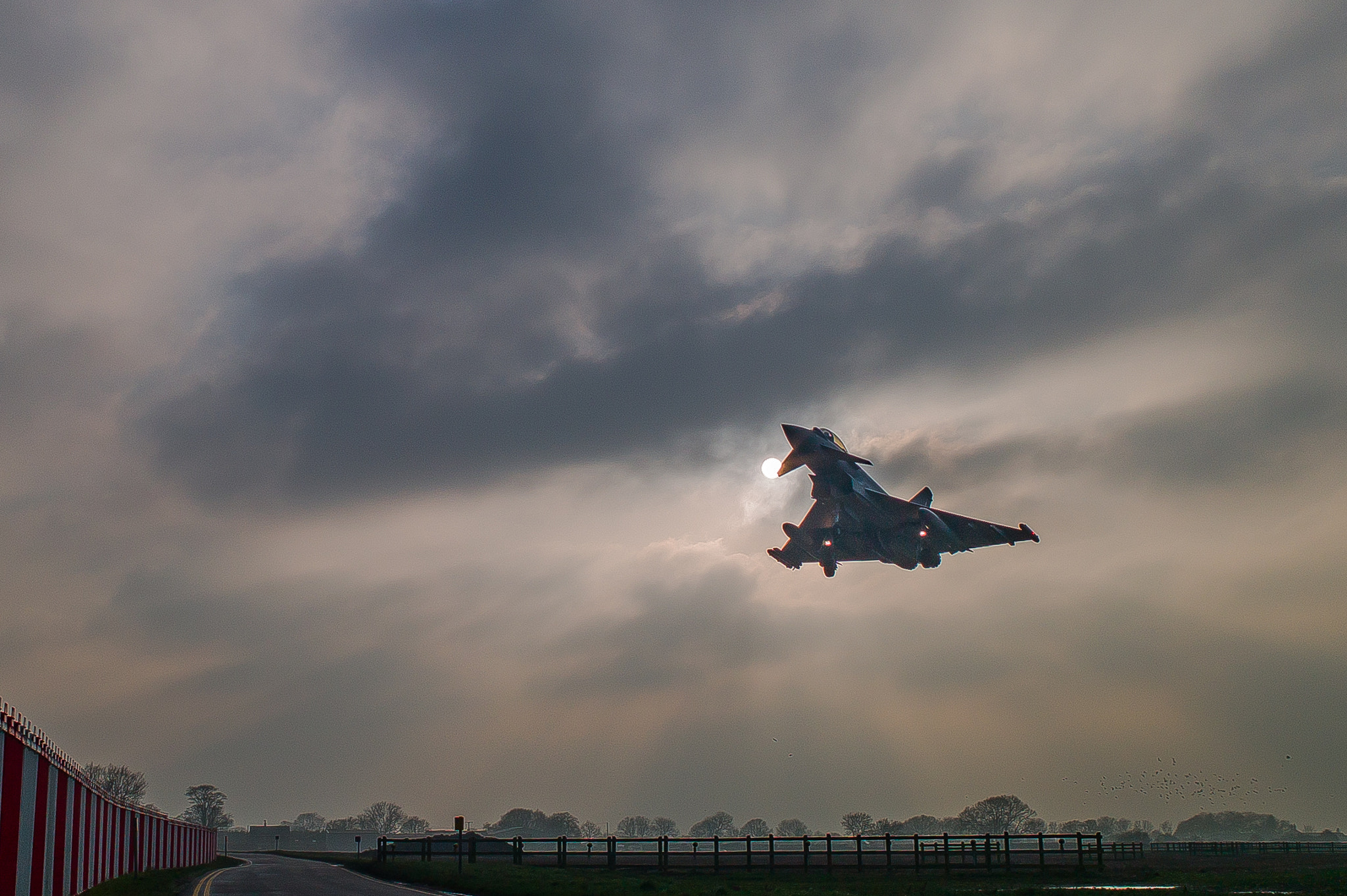 Leica M9 + Elmarit-M 21mm f/2.8 sample photo. Raf typhoon landing  at the royal air force coningsby. photo: jaimanuel freire photography