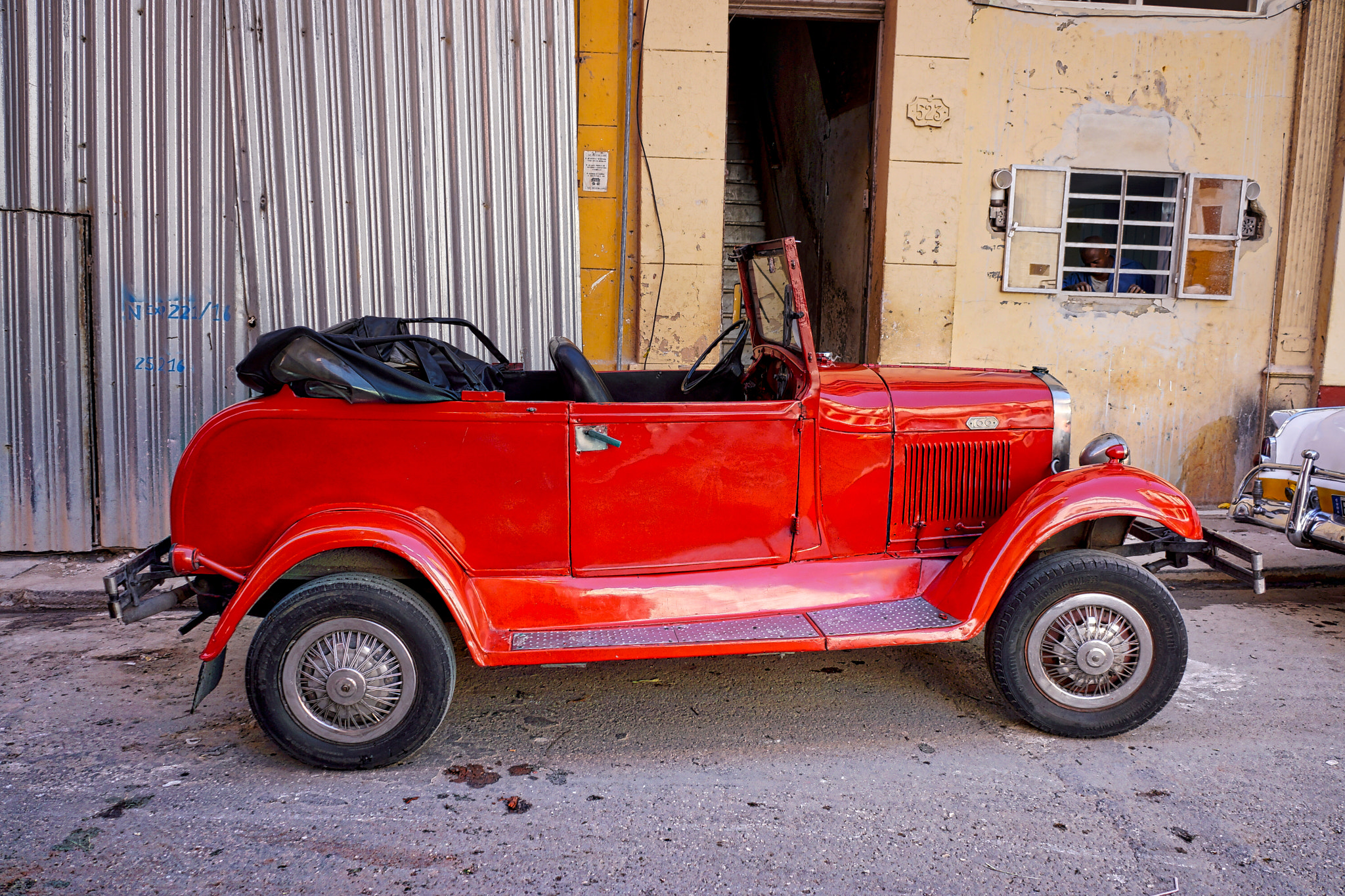 Hasselblad Lunar sample photo. 1930's  red ford conv photography