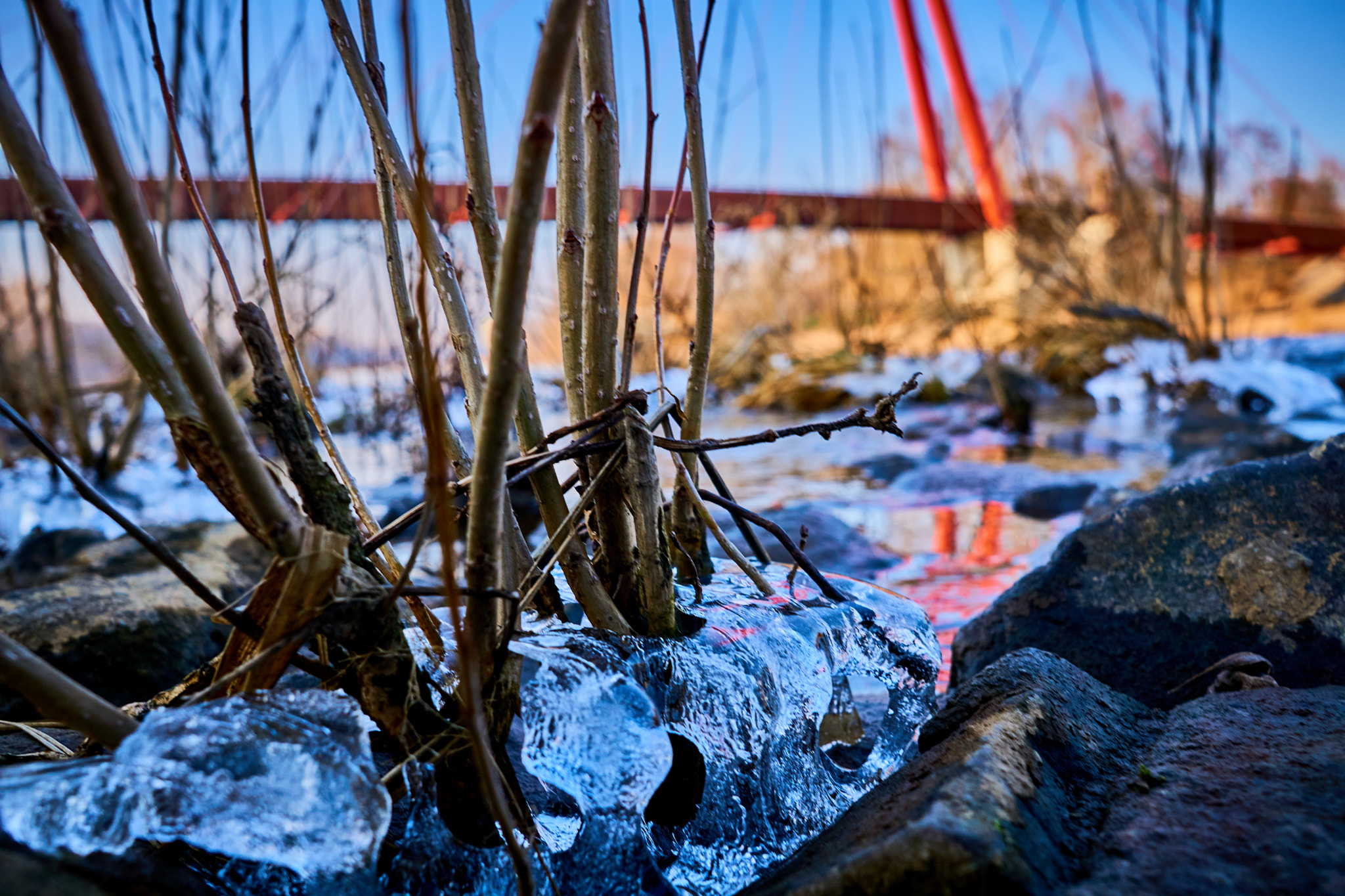 Sigma 19mm F2.8 EX DN sample photo. Ice photography