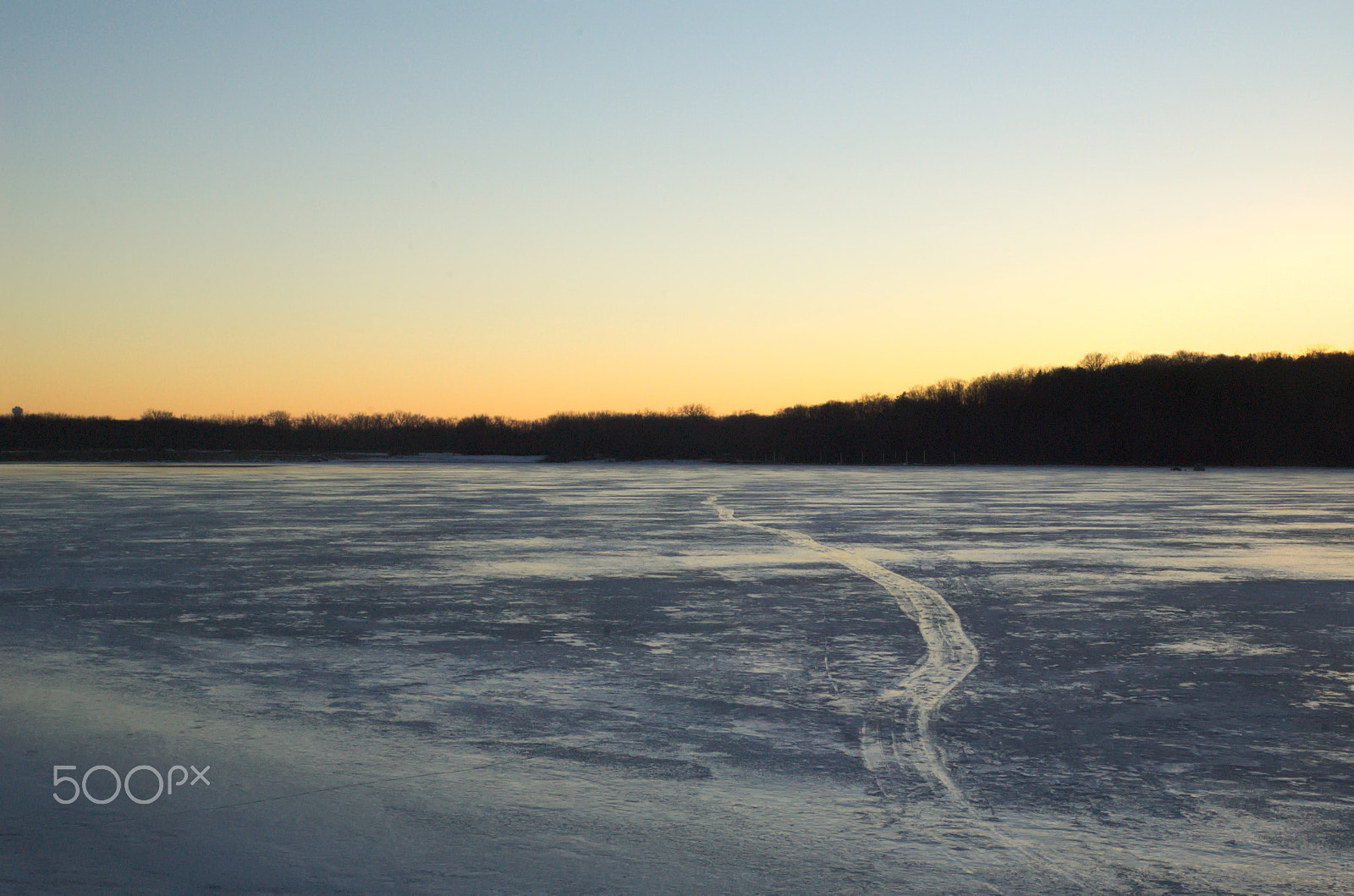 Nikon D50 sample photo. A frozen river photography