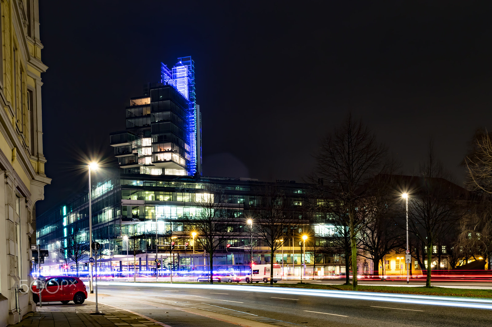 Canon EF-S 24mm F2.8 STM sample photo. Hannover at night photography