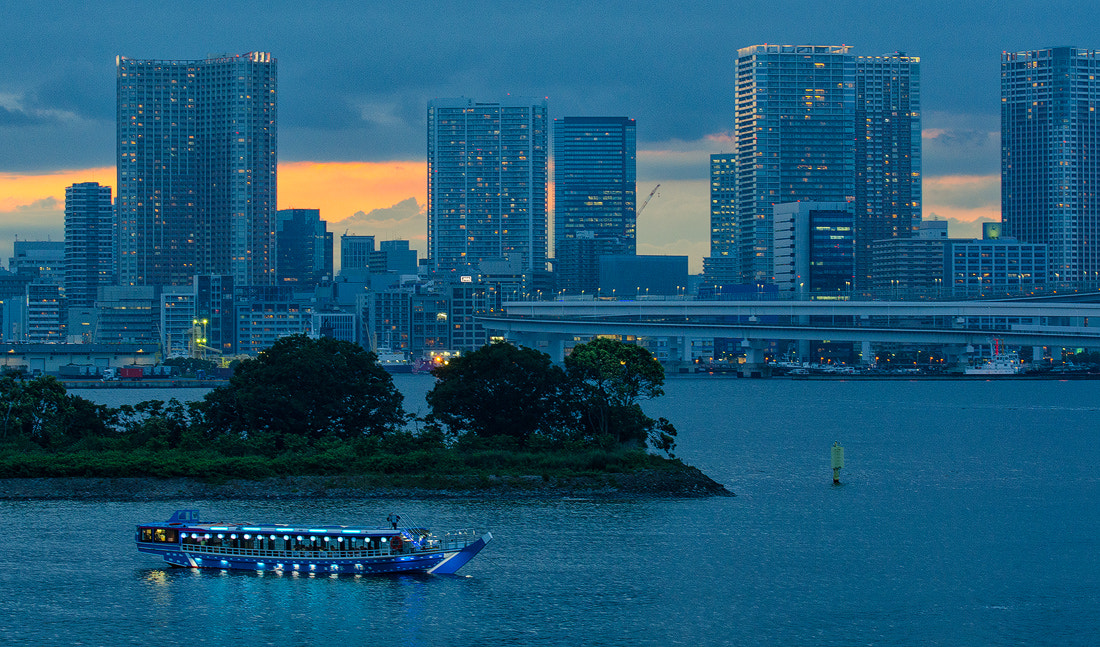 Nikon AF-S Nikkor 70-200mm F4G ED VR sample photo. The blue city of tokyo photography