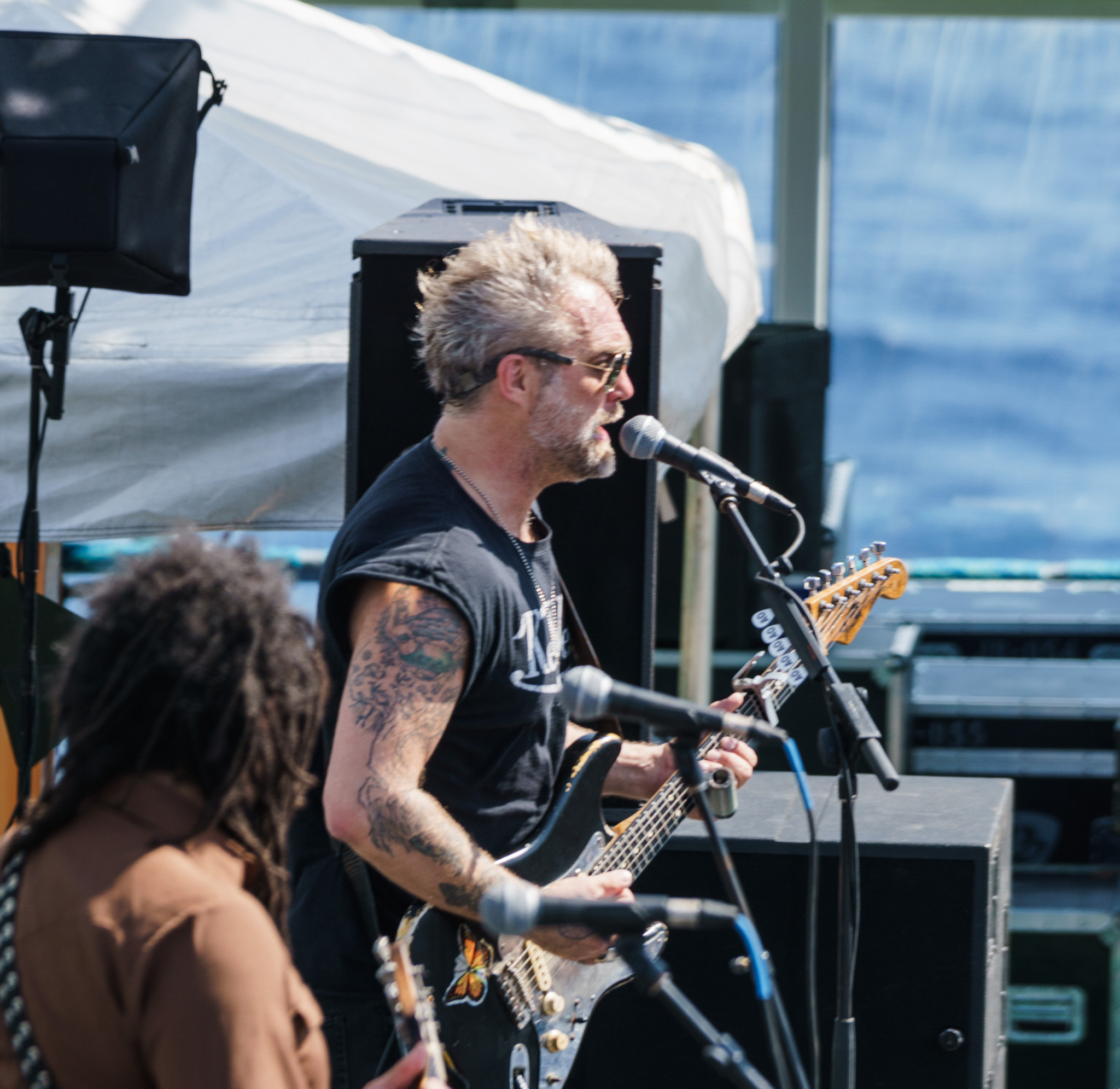 Sony a6000 + Sony FE 70-200mm F4 G OSS sample photo. Blues alive at sea cruise 2017 photography