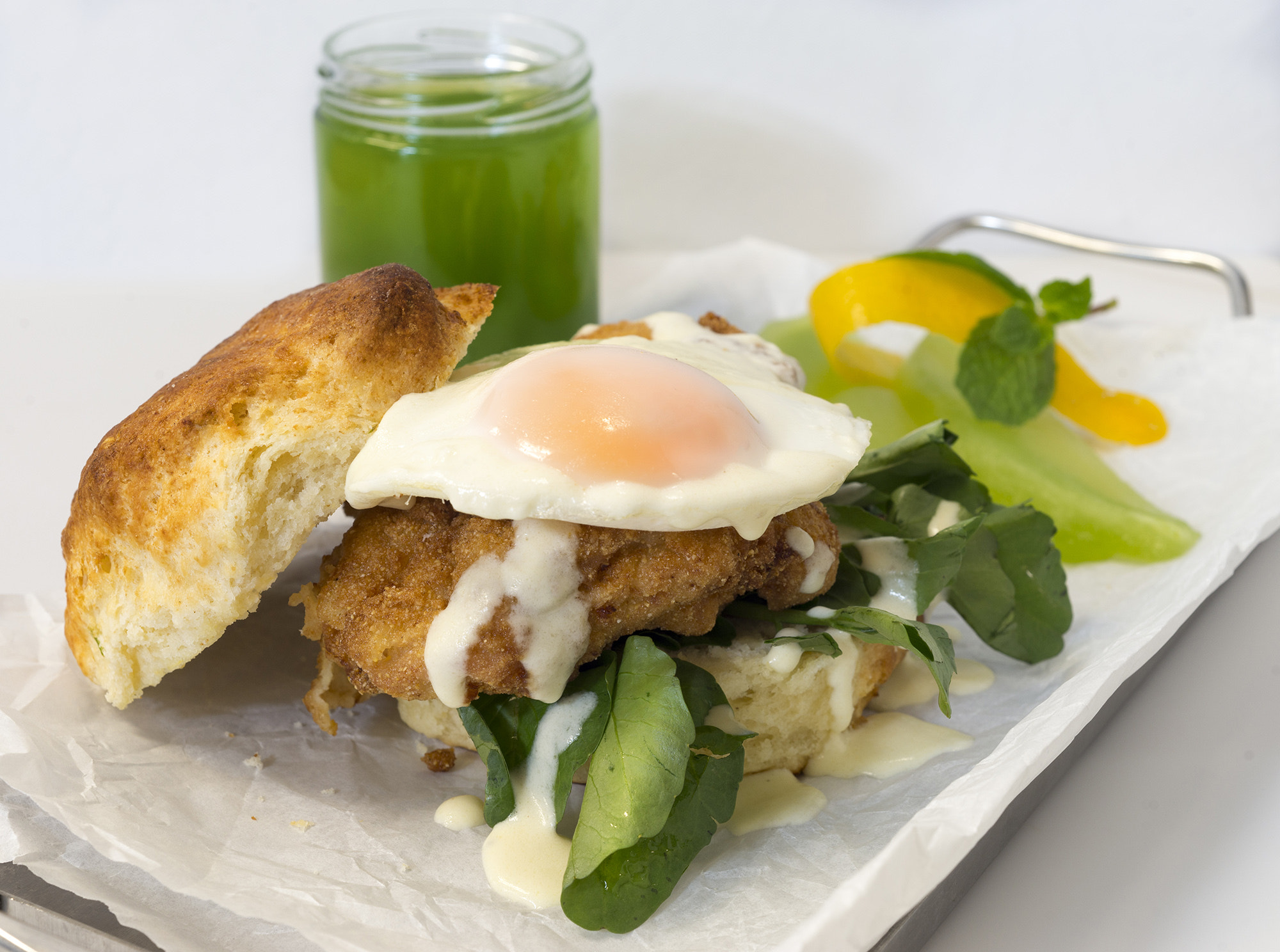 Sony a99 II + Sony 50mm F2.8 Macro sample photo. Brunch fried chicken photography