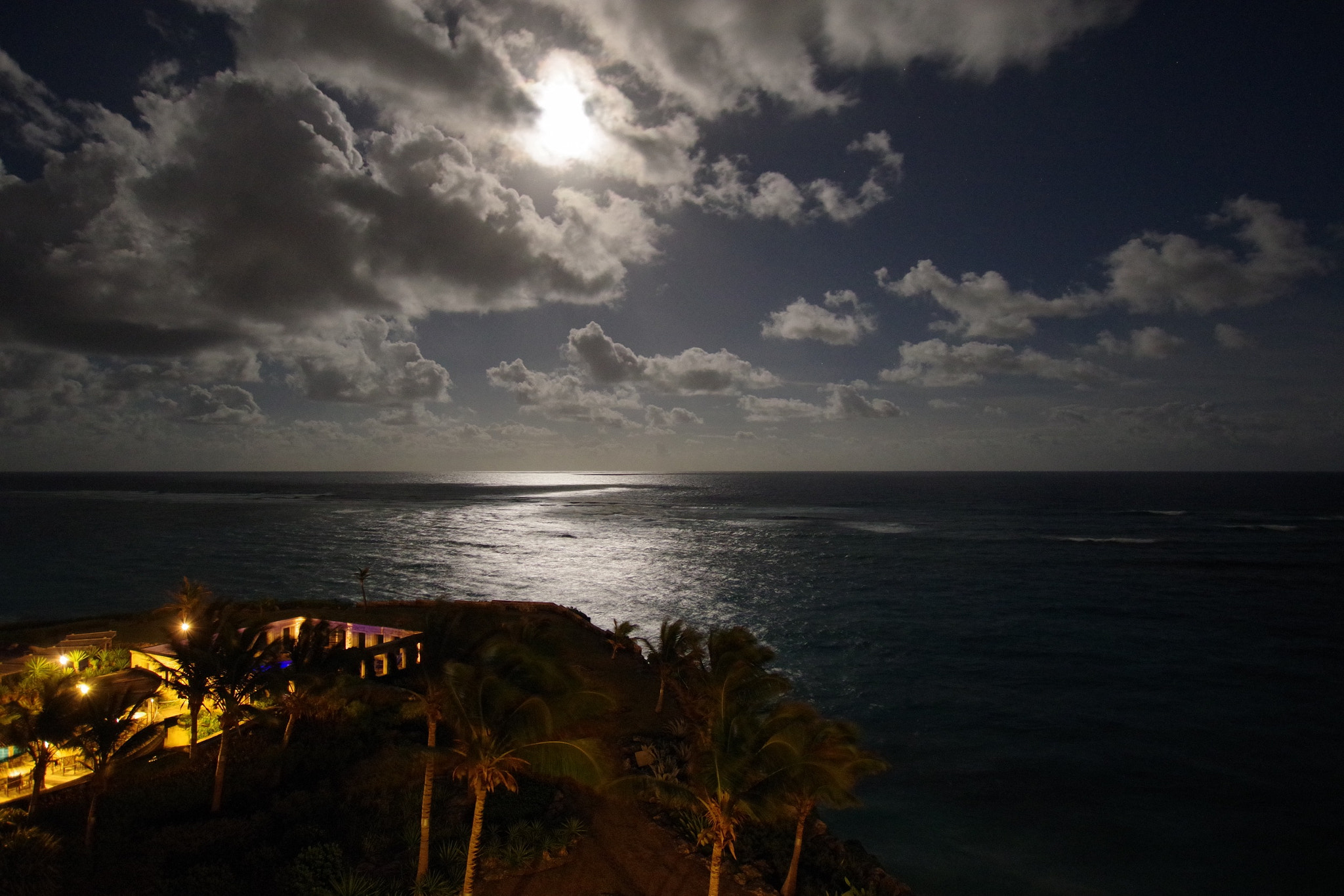 Pentax K-70 sample photo. Caribbean moonlight photography