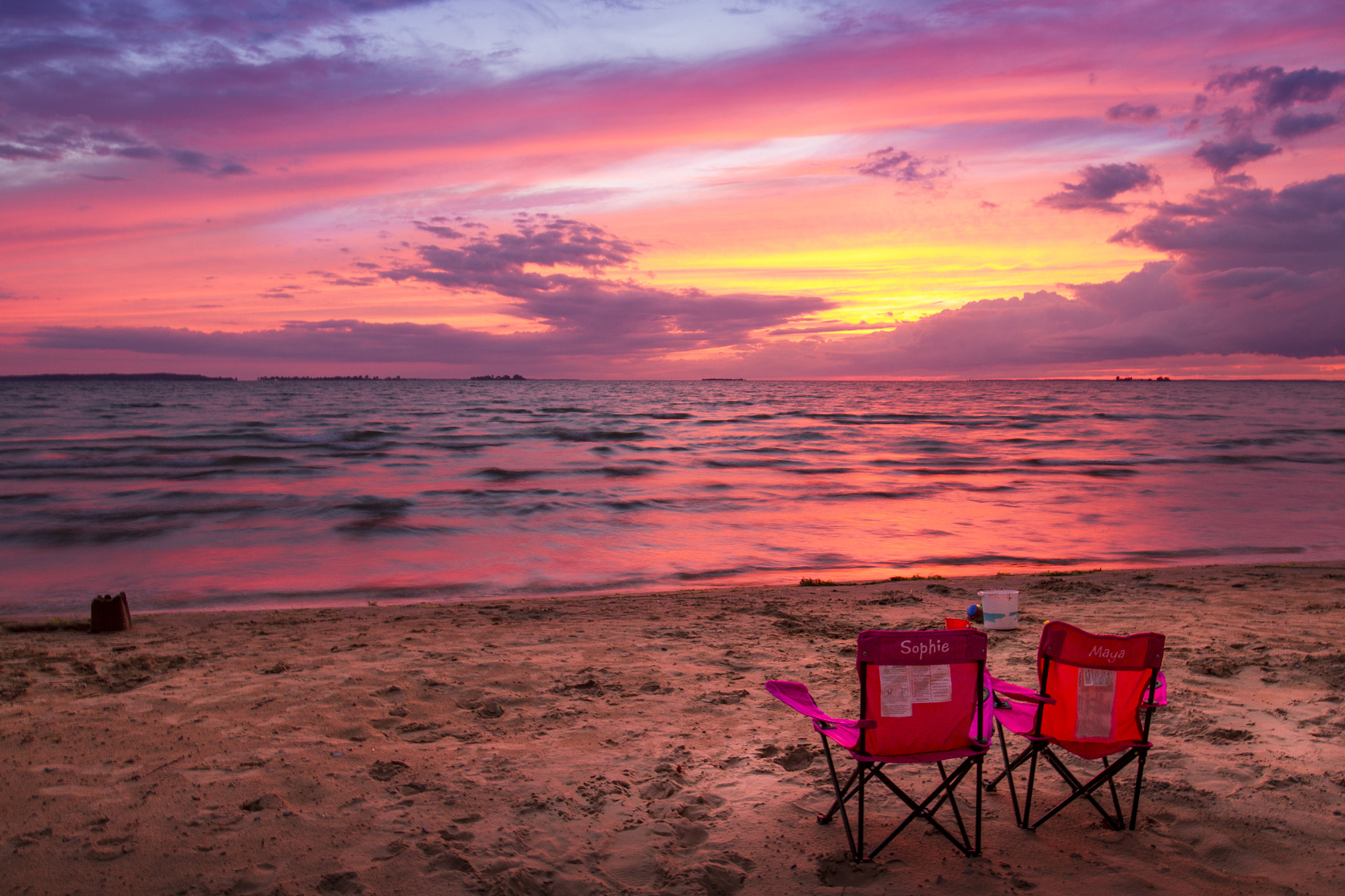 Canon EF 16-35mm F4L IS USM sample photo. Sunset at westcott beach state park, ny photography