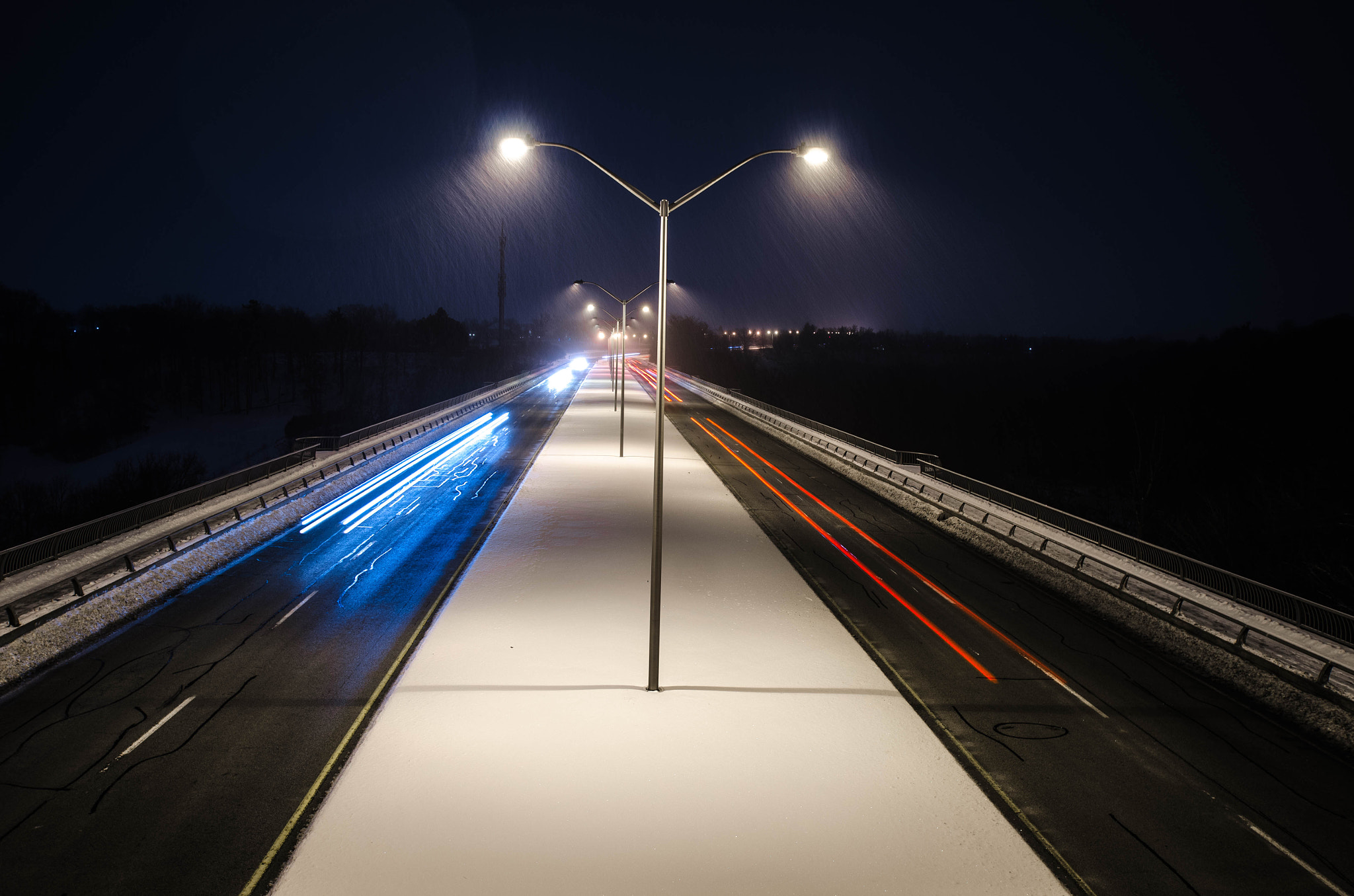 Nikon D7000 + Sigma 10-20mm F3.5 EX DC HSM sample photo. Overpass light streak photography
