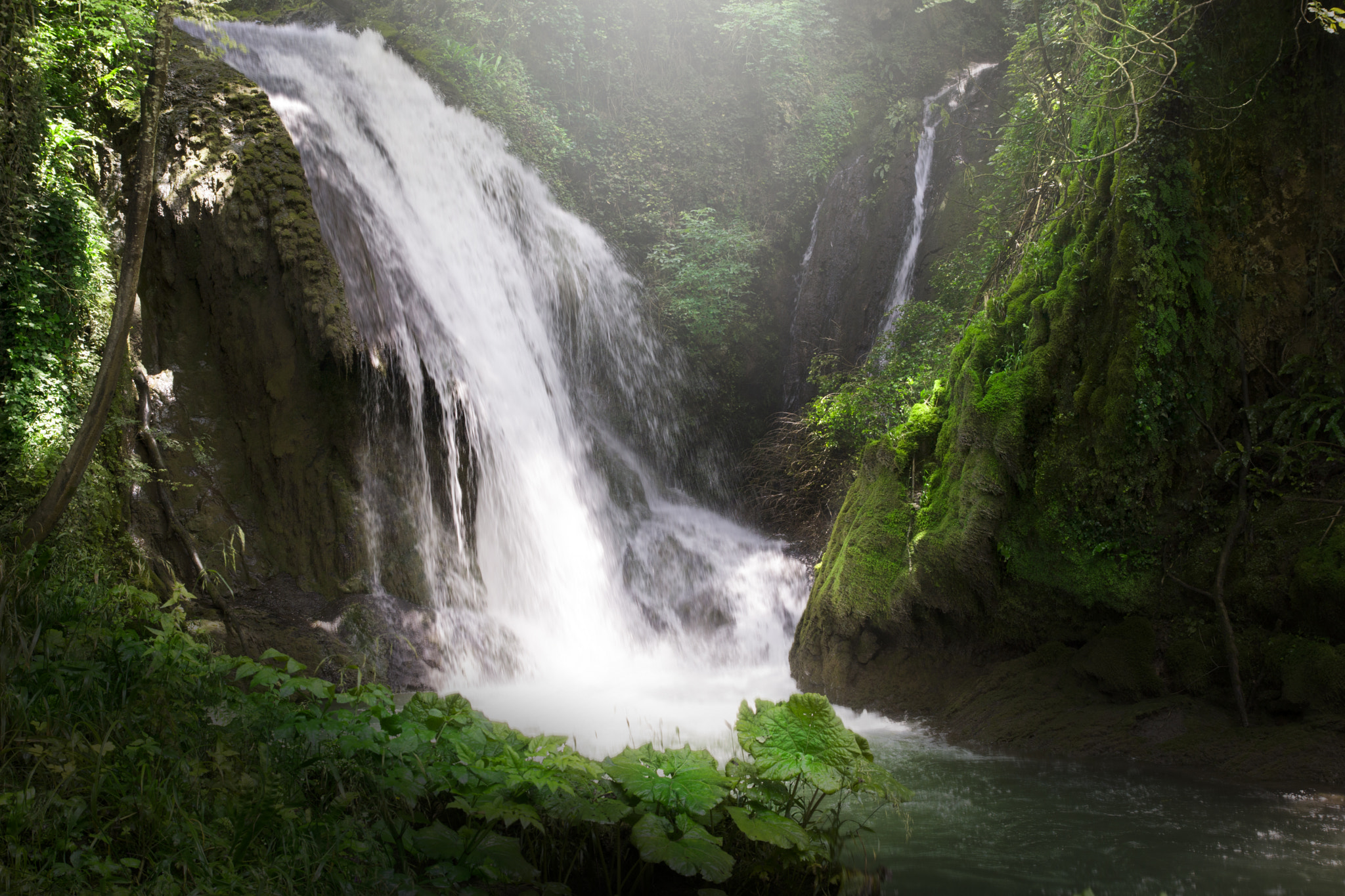 Sony SLT-A65 (SLT-A65V) sample photo. Forcella waterfall photography