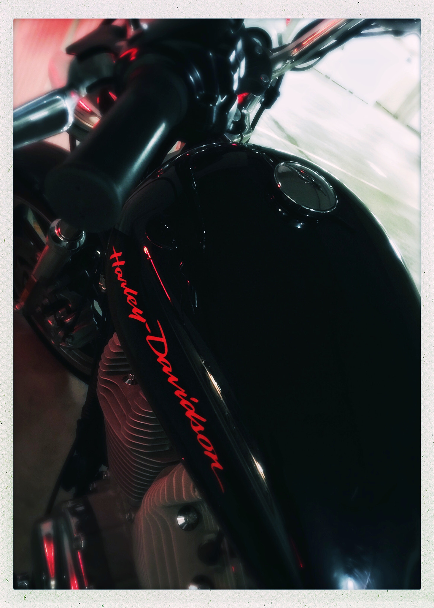 Hipstamatic 331 sample photo. Harley davidson superlow photography