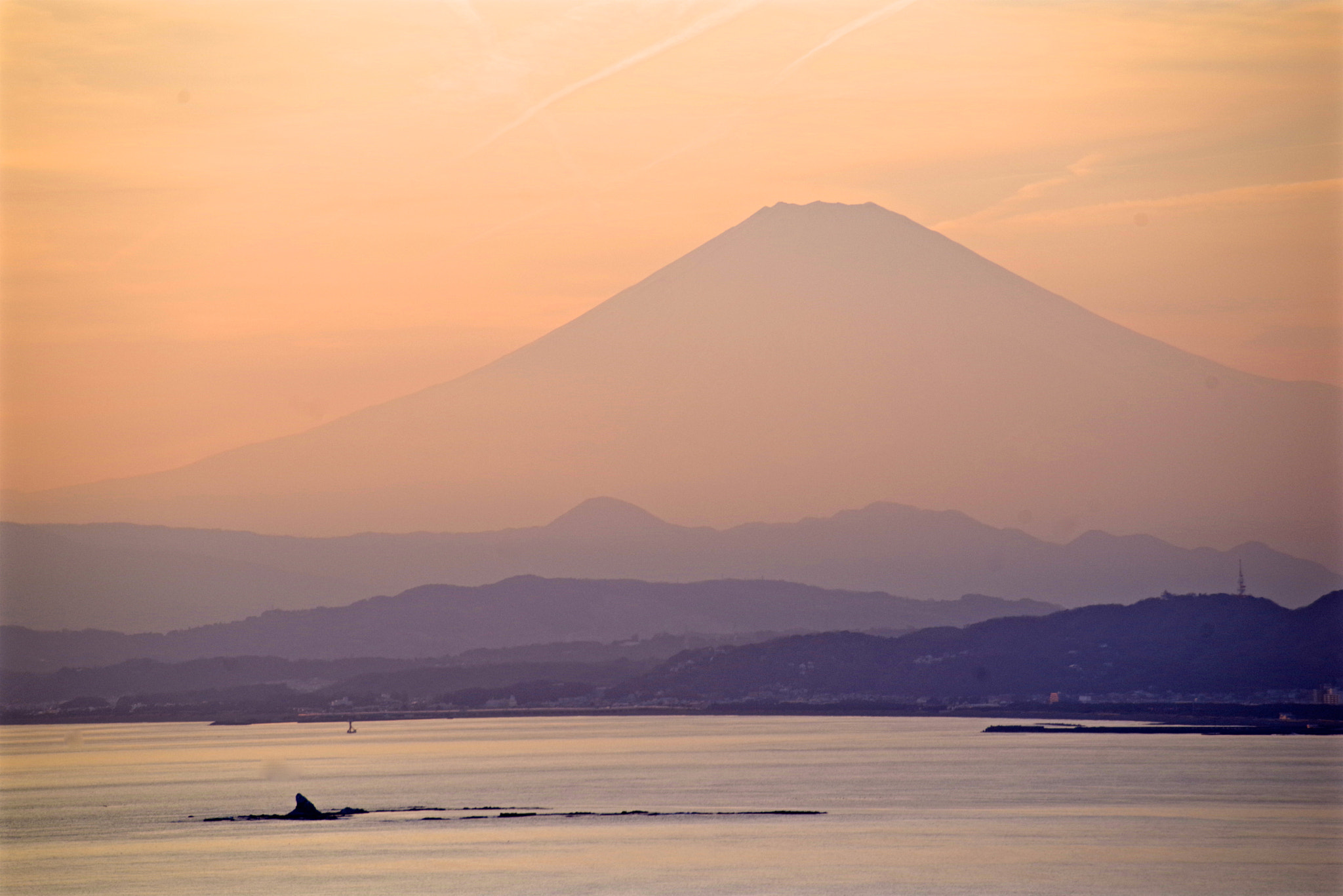 Pentax K-1 + Sigma Lens (3 255) sample photo. Sunset fuji photography