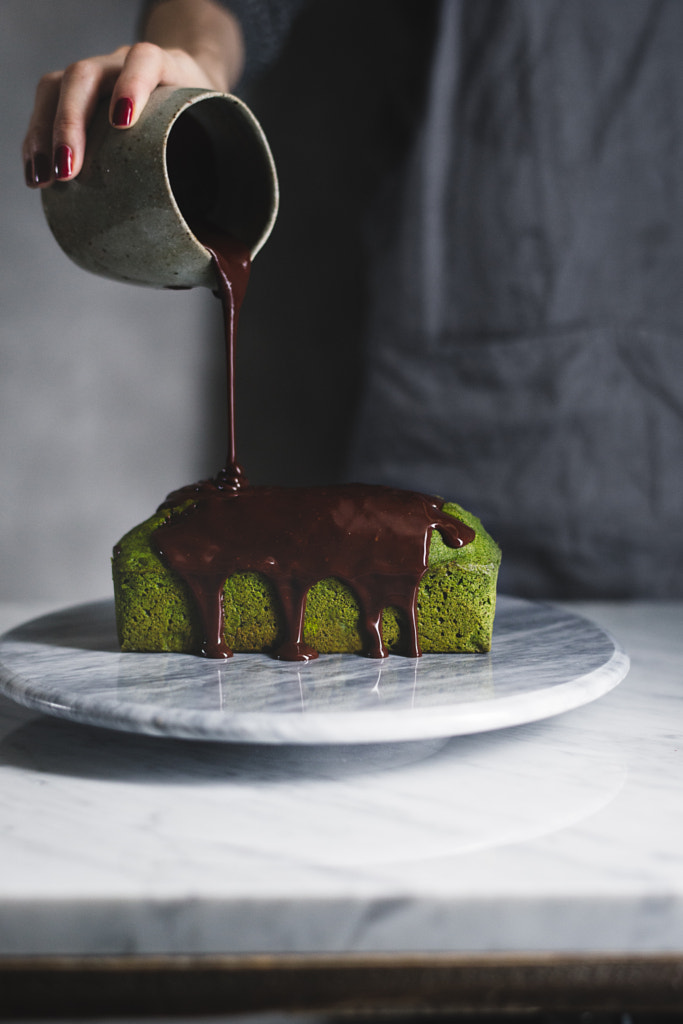 matcha pound cake with chocolate. by Miki Fujii on 500px.com
